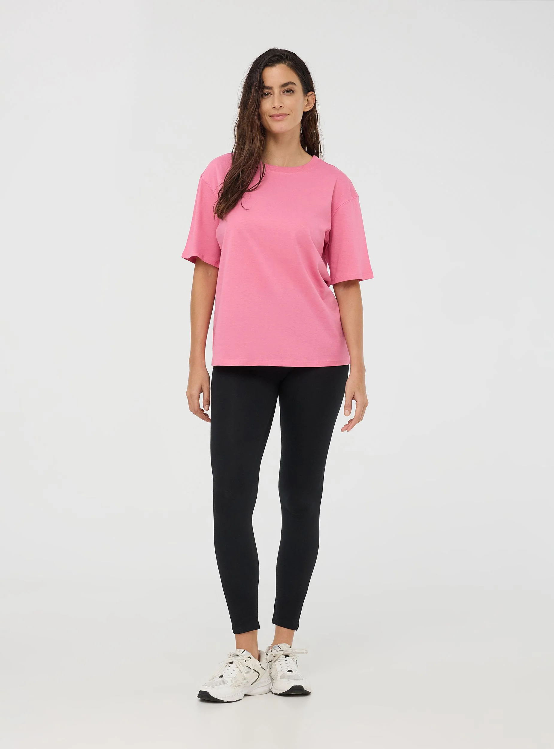 T-shirt oversize basic a tinta unita - Image 2