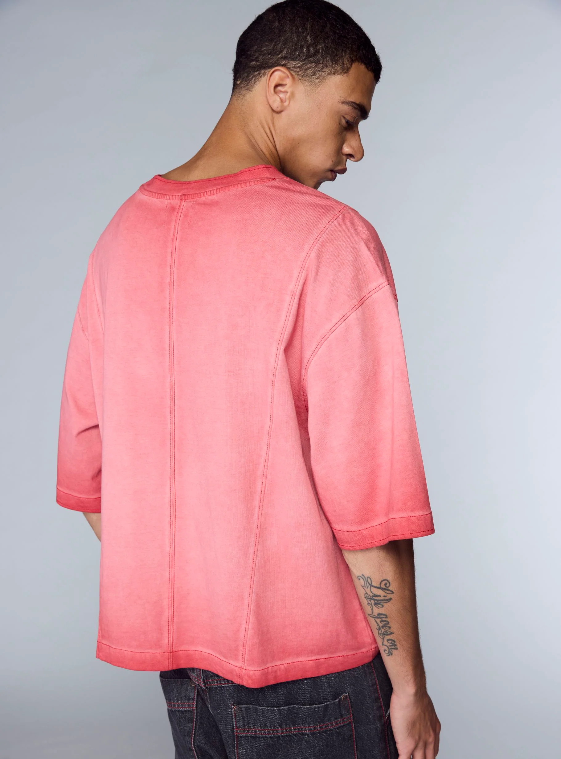 T-shirt oversize con cuciture a vista TRNPOPLAB - Image 2