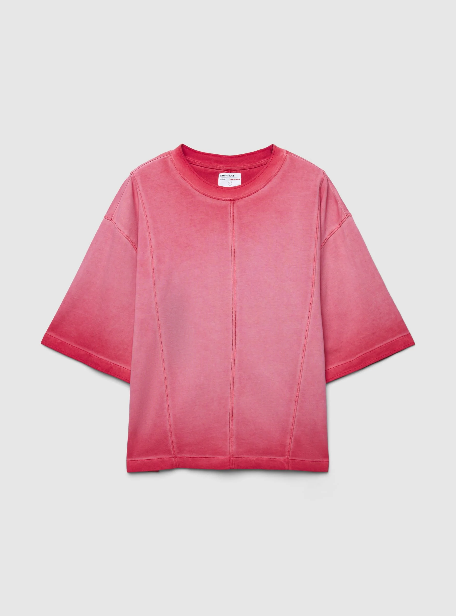 T-shirt oversize con cuciture a vista TRNPOPLAB - Image 4