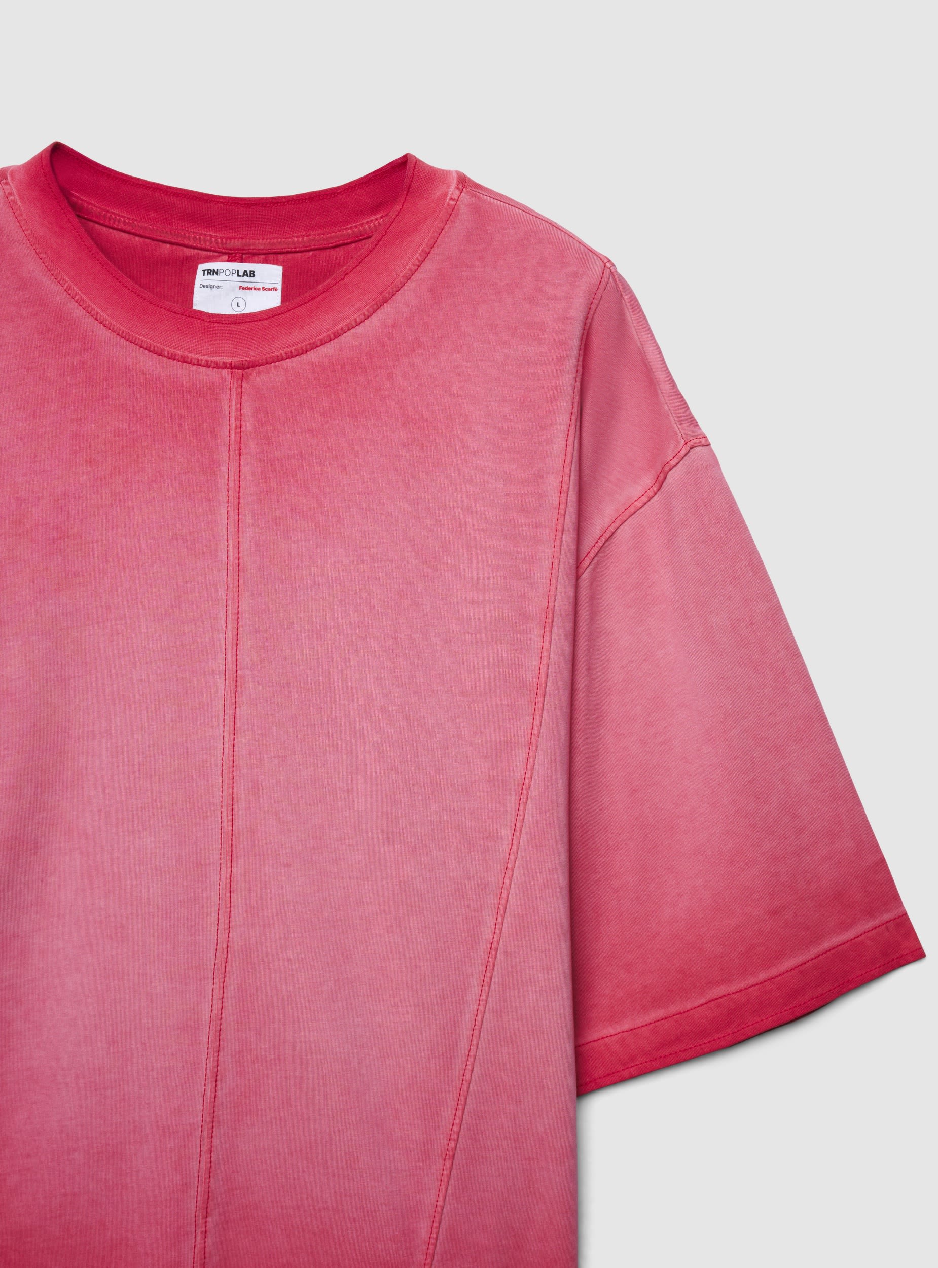 T-shirt oversize con cuciture a vista TRNPOPLAB - Image 5