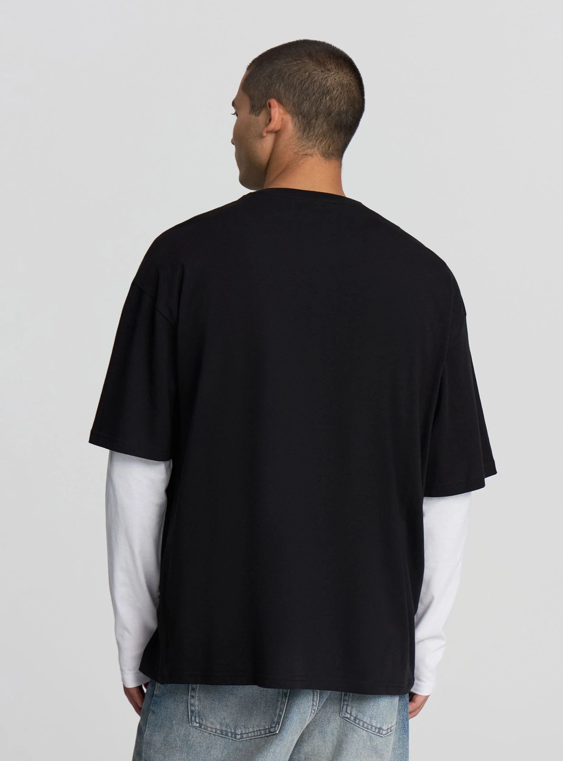 T-shirt oversize tinta unita - Image 2