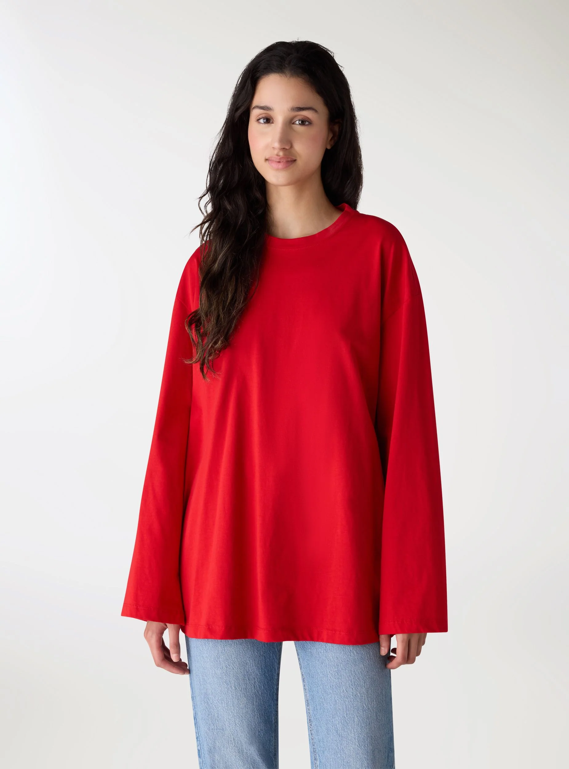 T-shirt oversize tinta unita - Image 3