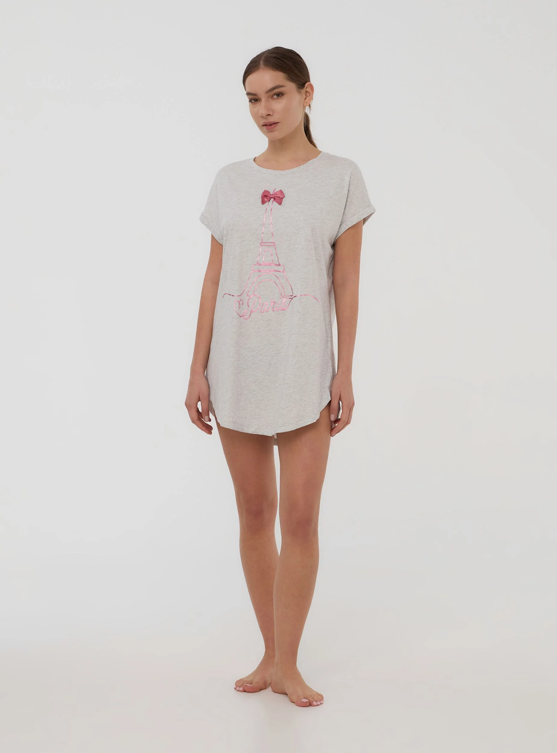 T-shirt pigiama con stampa Parigi - Image 3