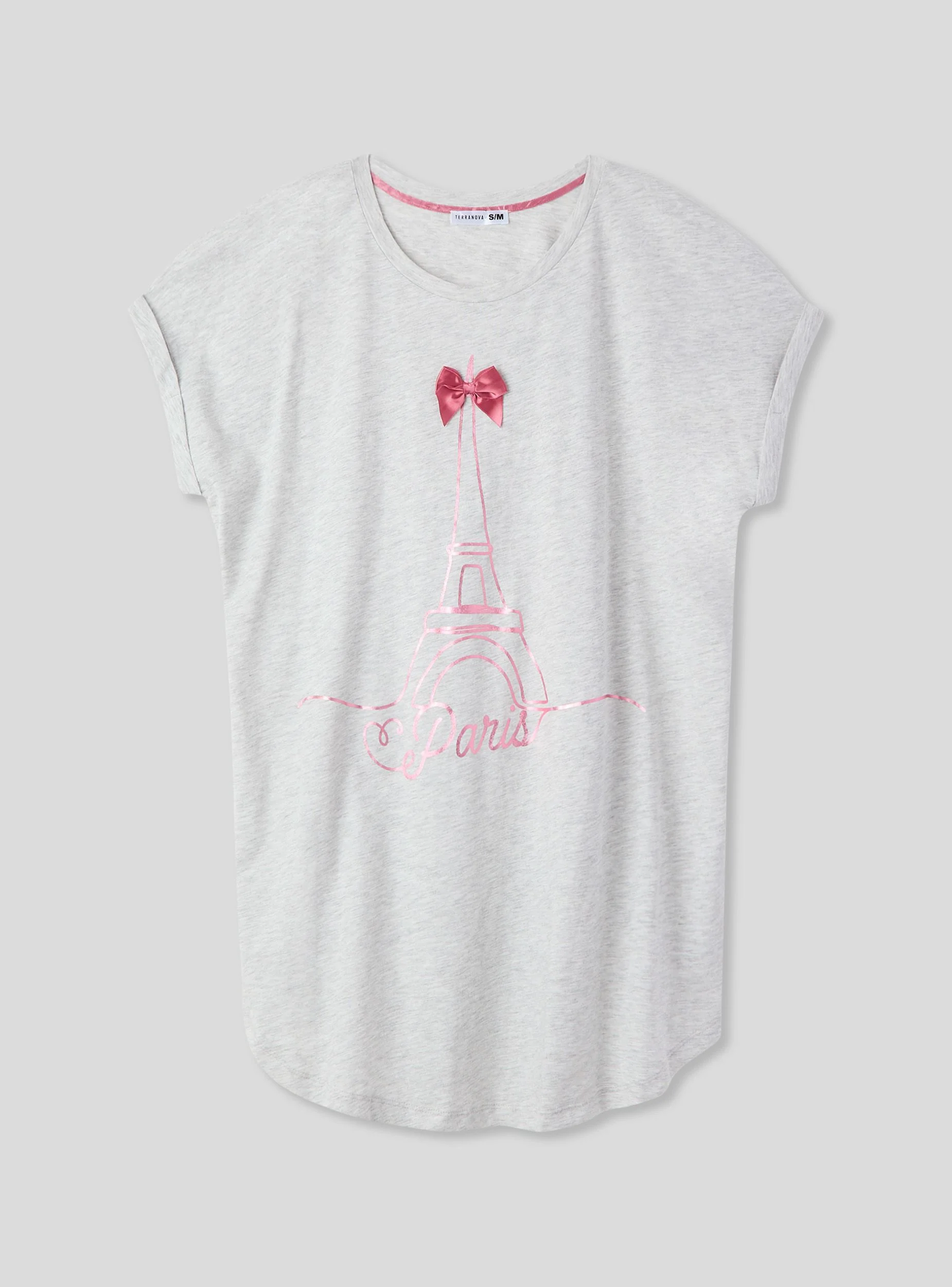 T-shirt pigiama con stampa Parigi - Image 4