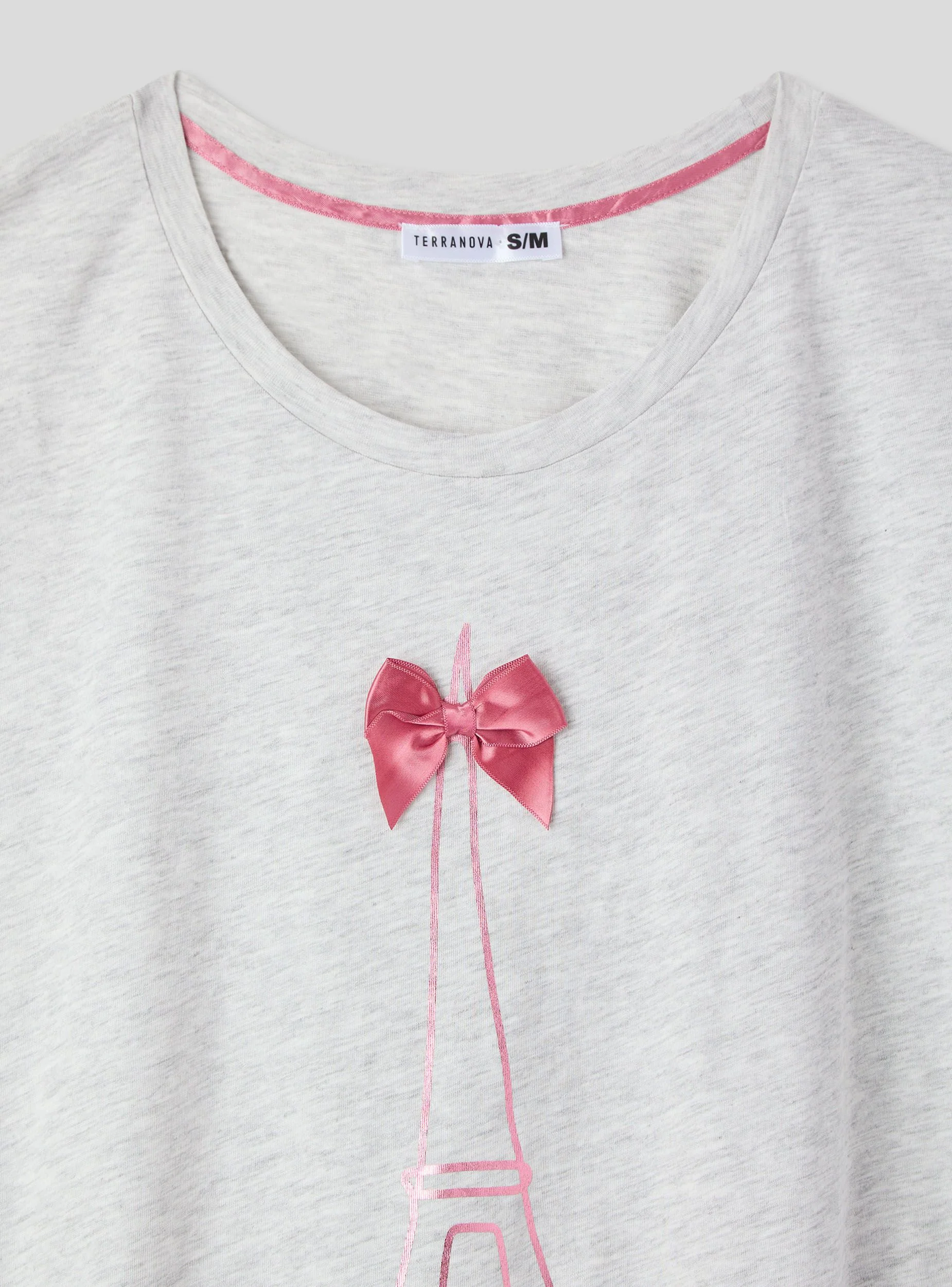 T-shirt pigiama con stampa Parigi - Image 5
