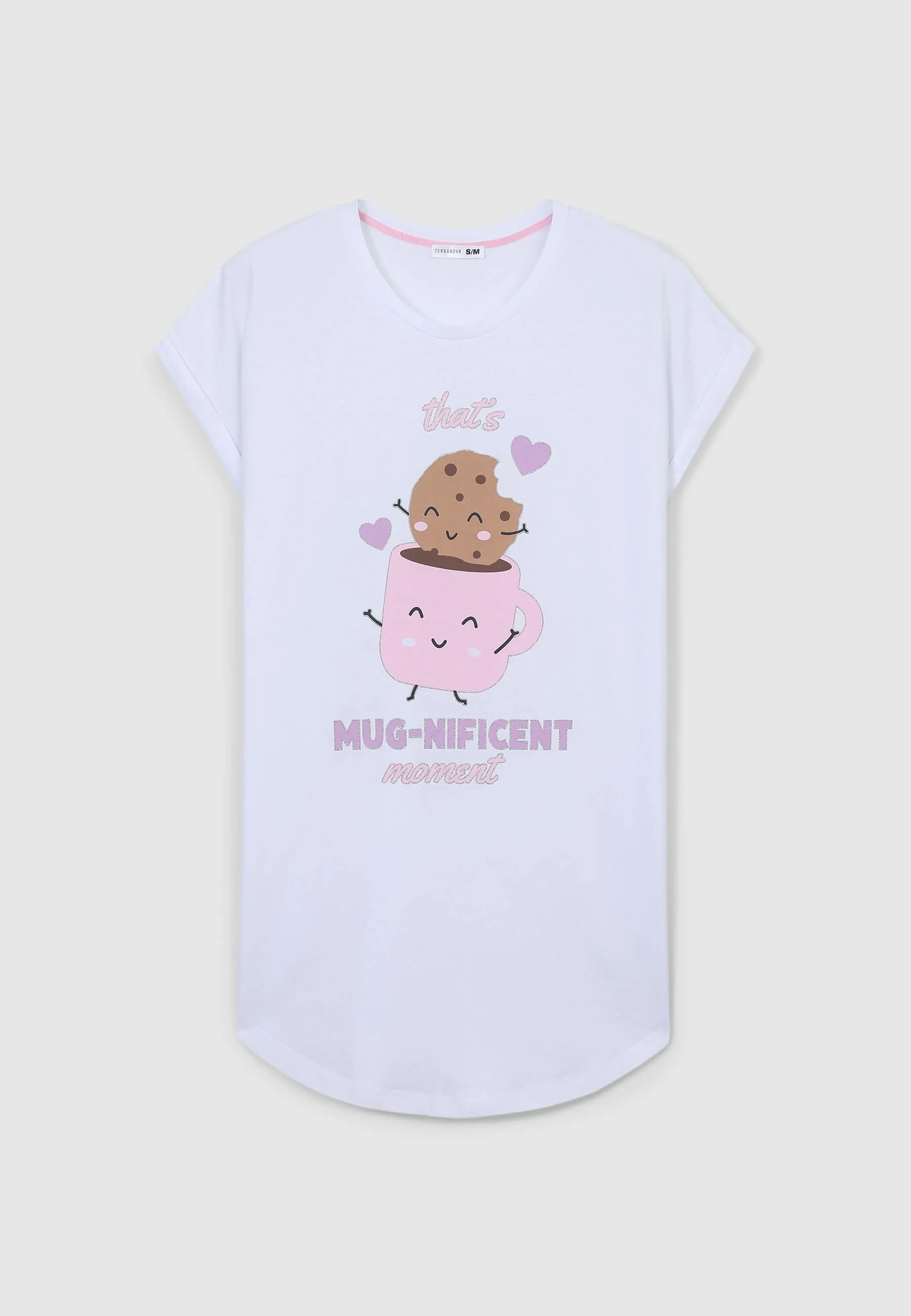 T-shirt pigiama maxi stampa colazione - Image 6