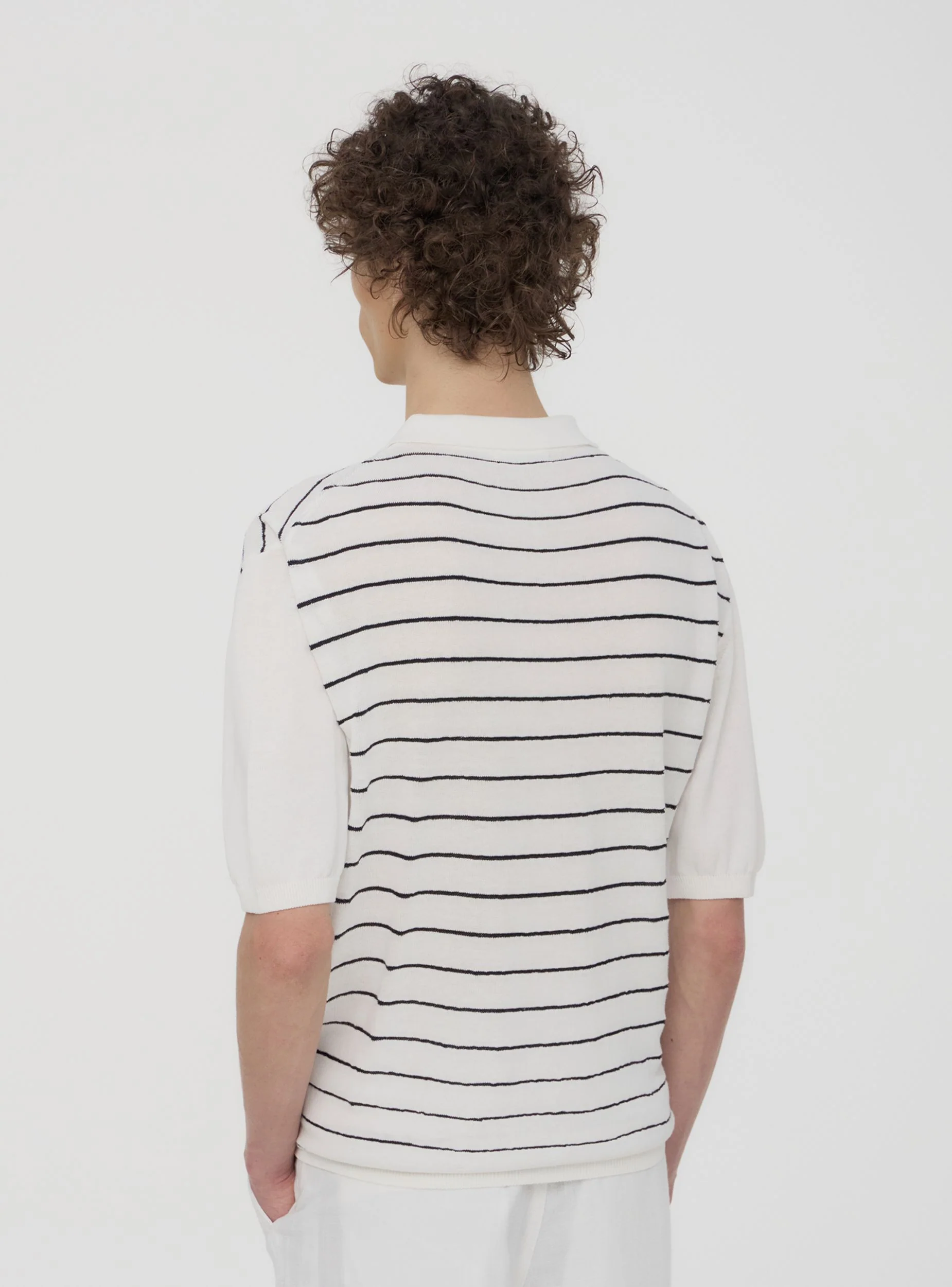 T-shirt polo a righe - Image 2