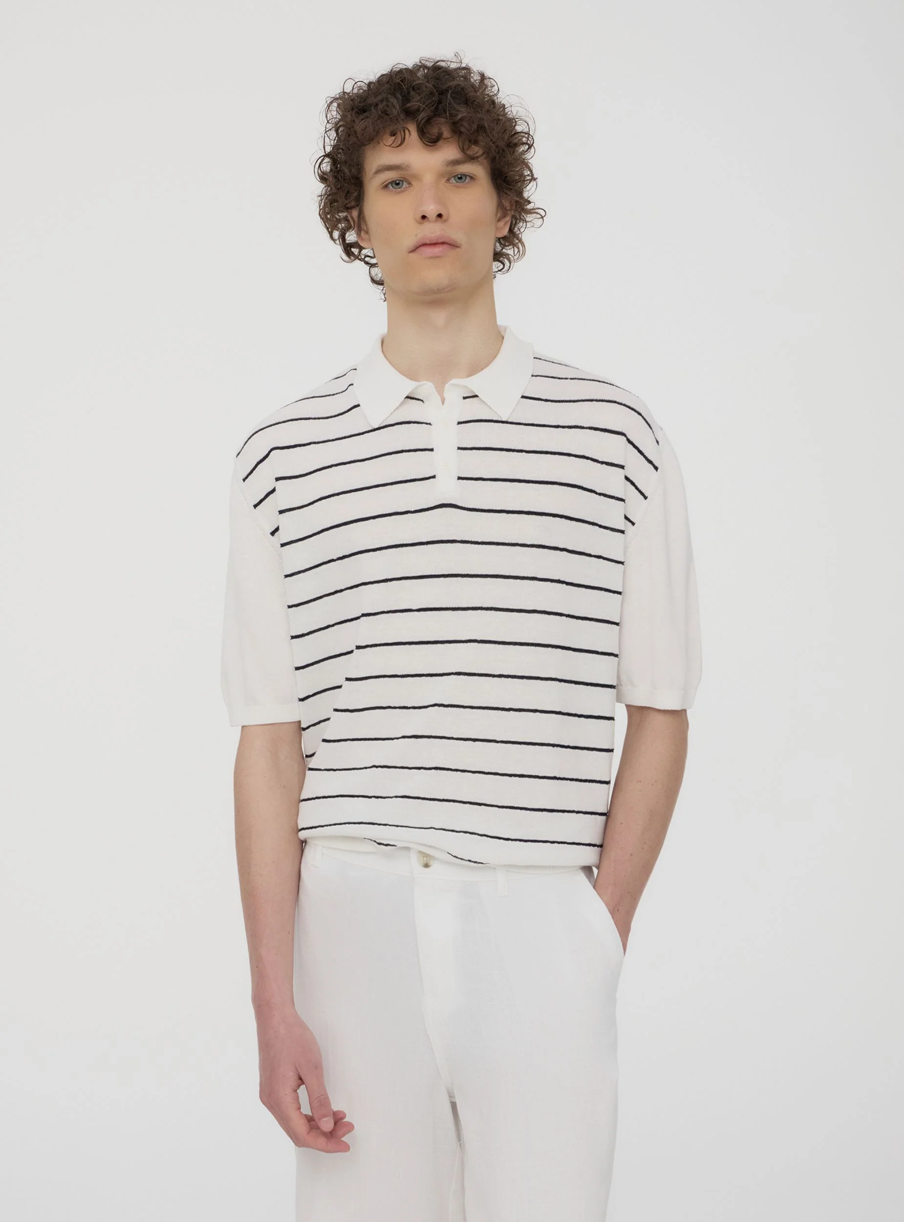 T-shirt polo a righe - Image 8