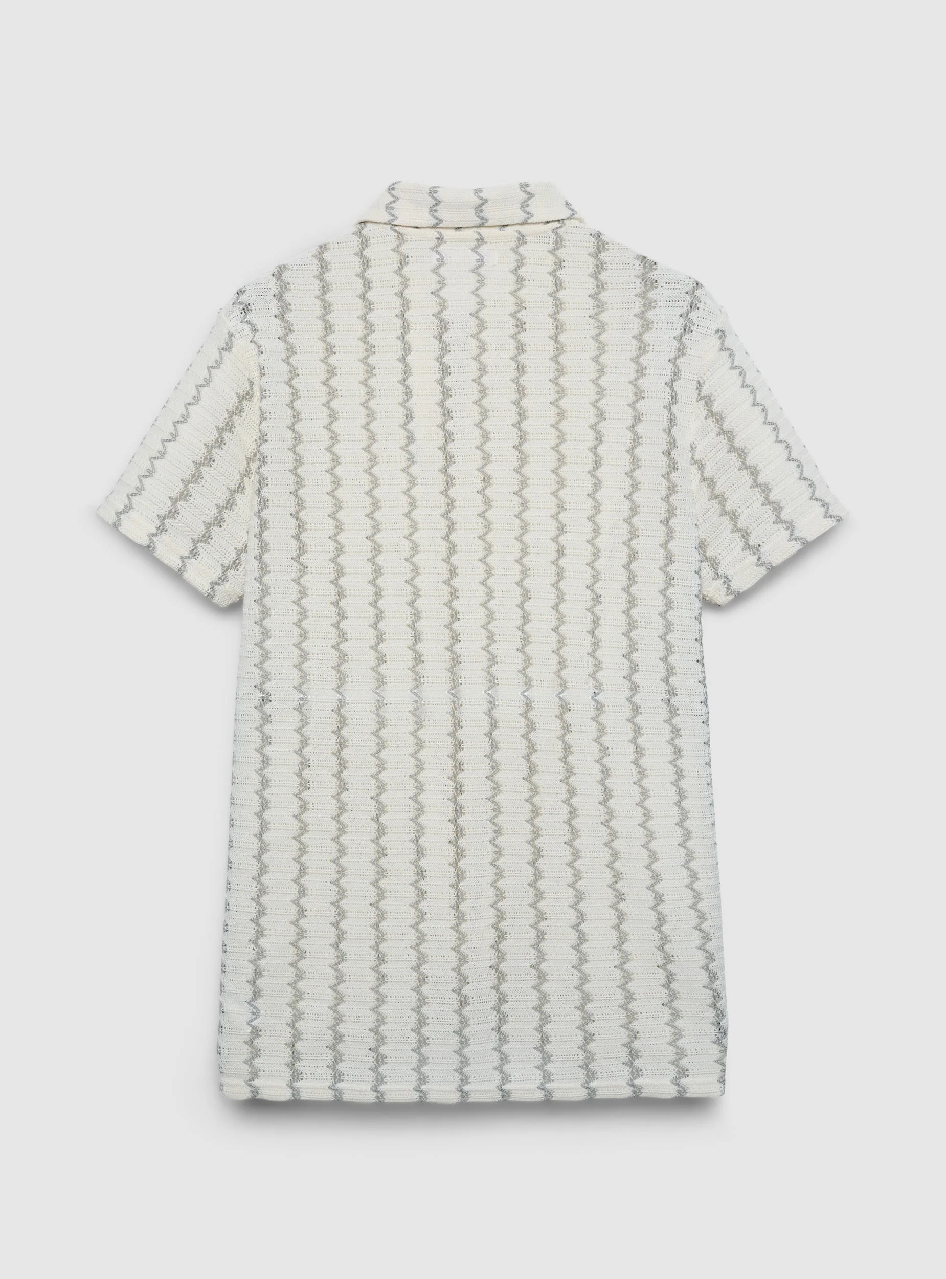 T-shirt polo a righe zig zag - Image 6