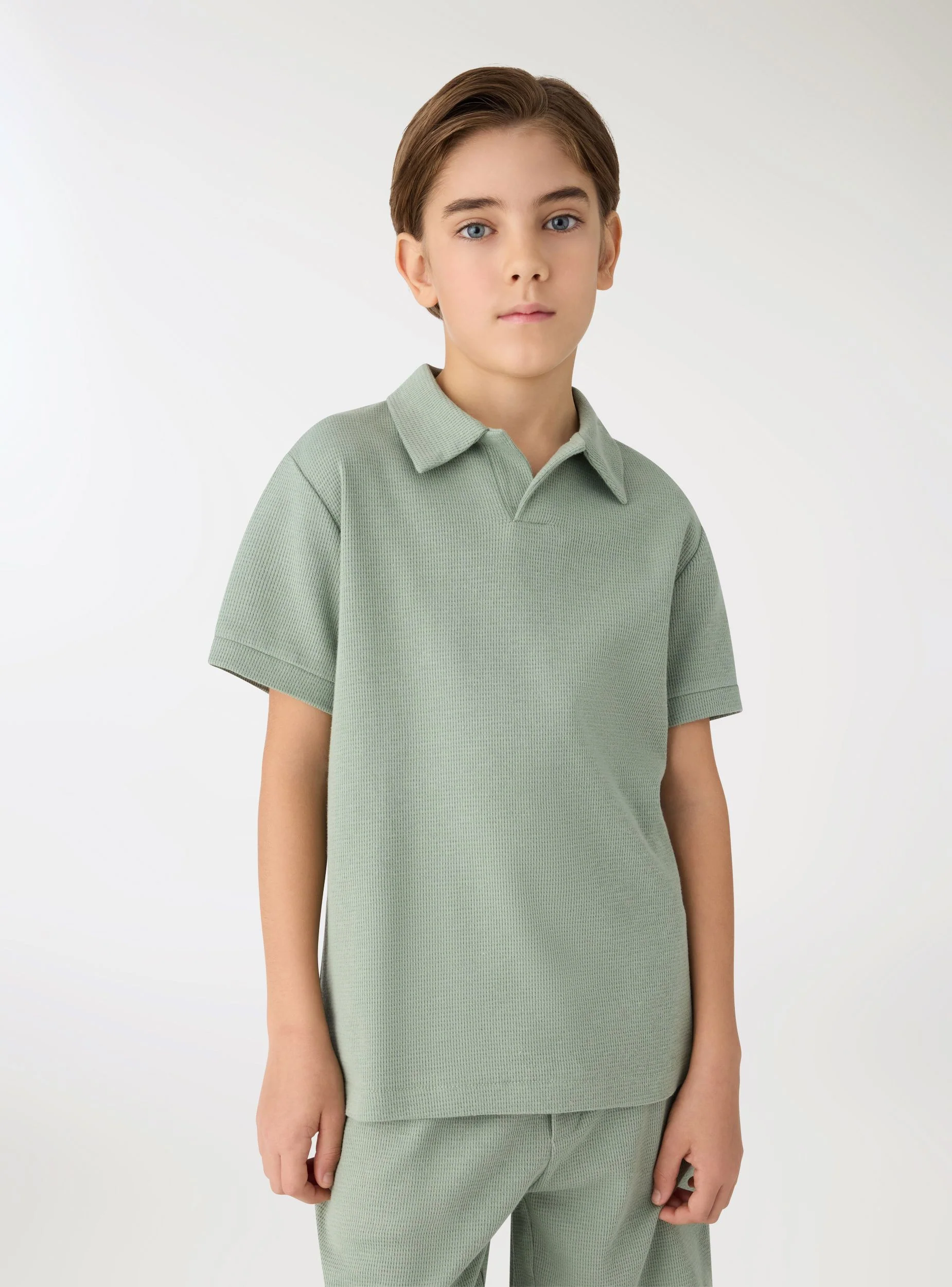 T-shirt polo a tinta unita - Image 2