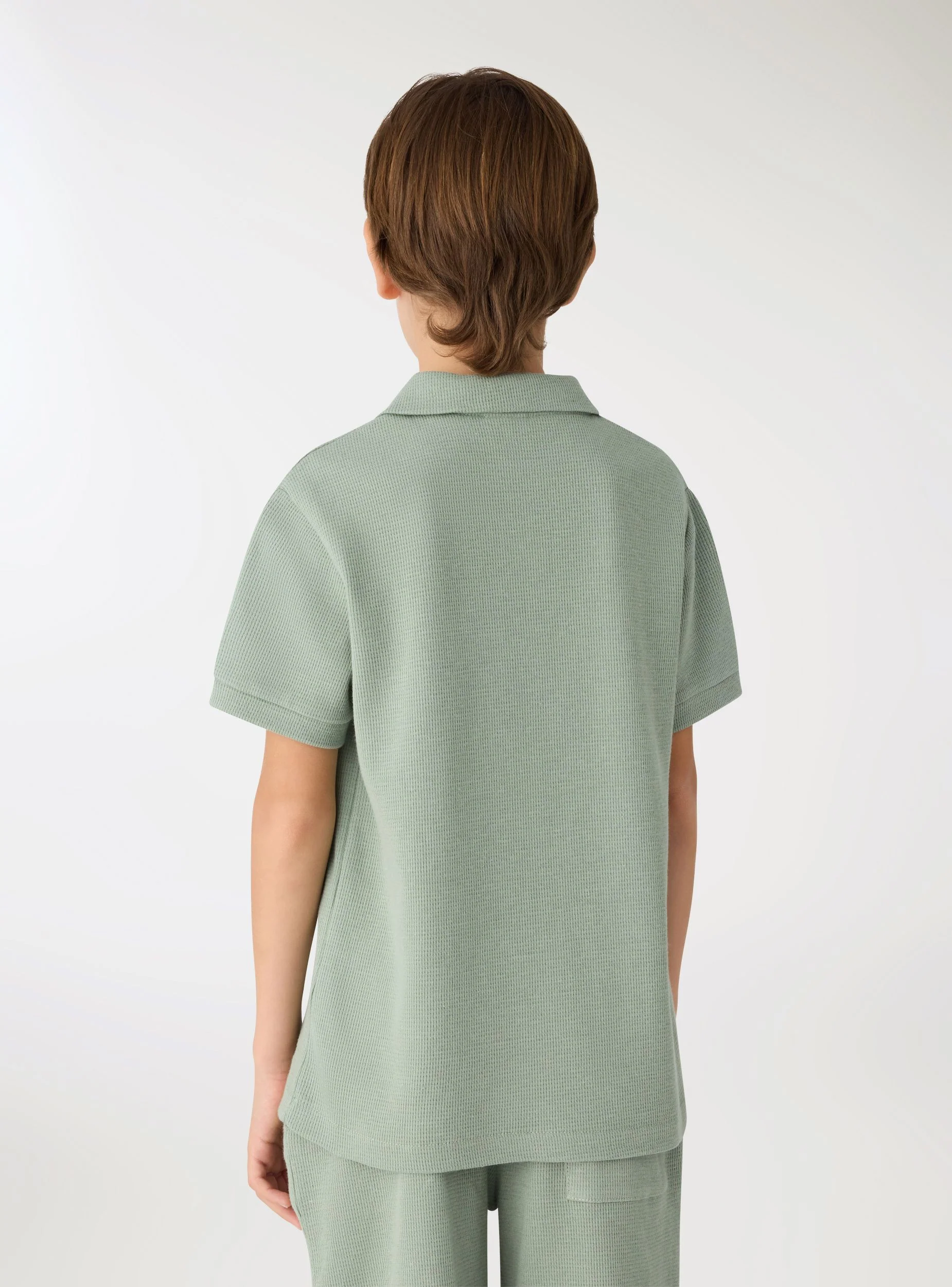 T-shirt polo a tinta unita - Image 3