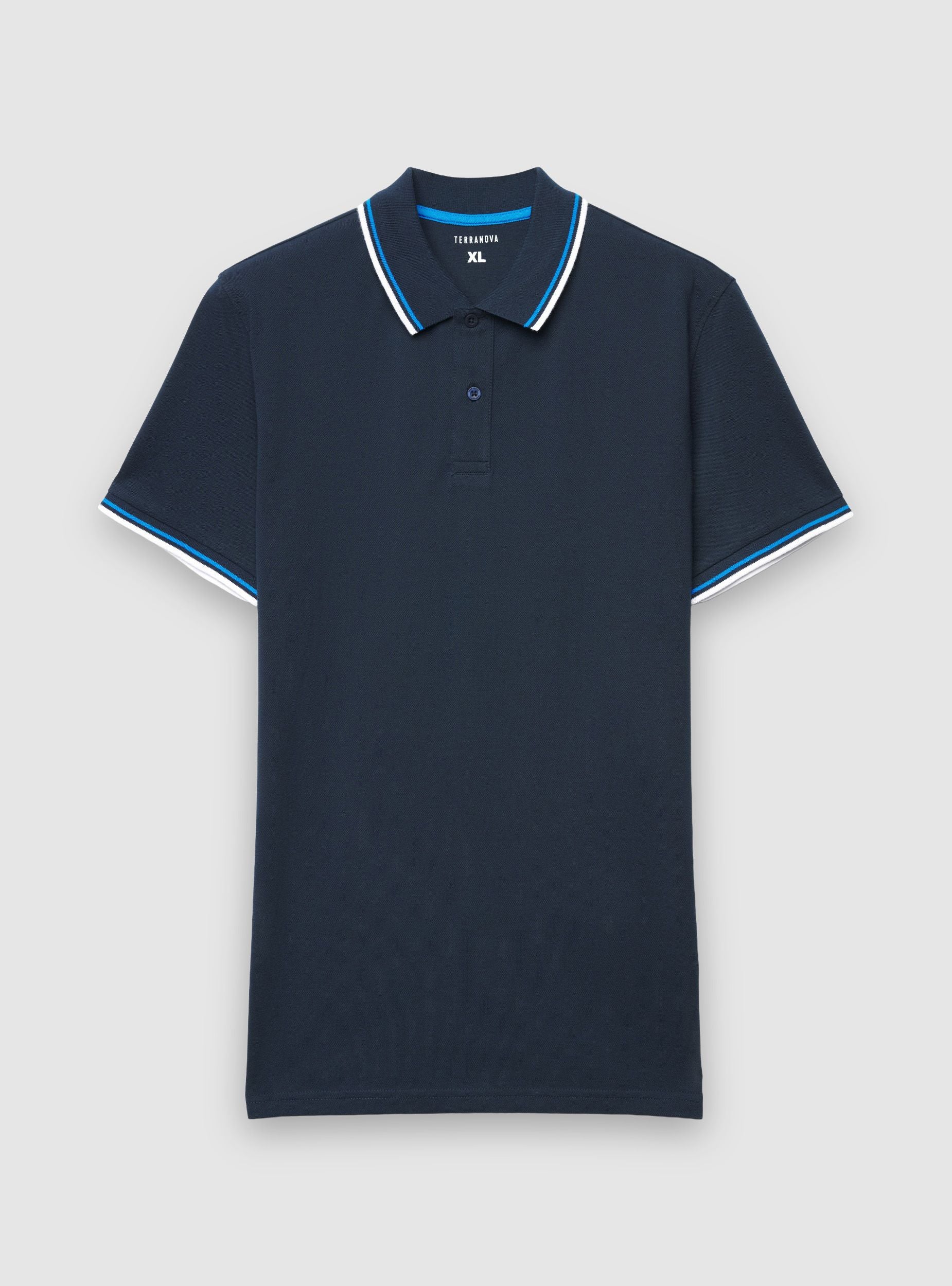T-shirt polo con profili a contrasto - Image 5
