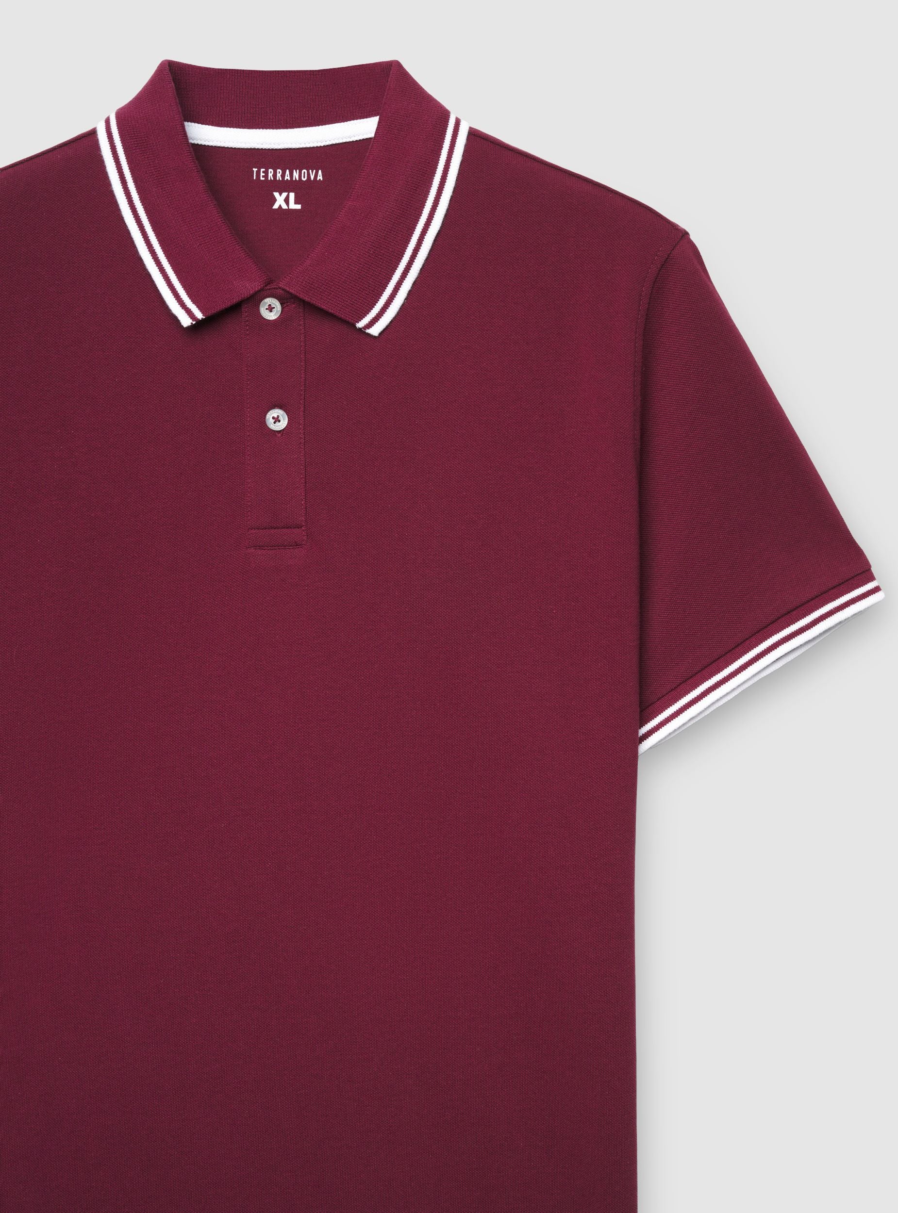 T-shirt polo con profili a contrasto - Image 7