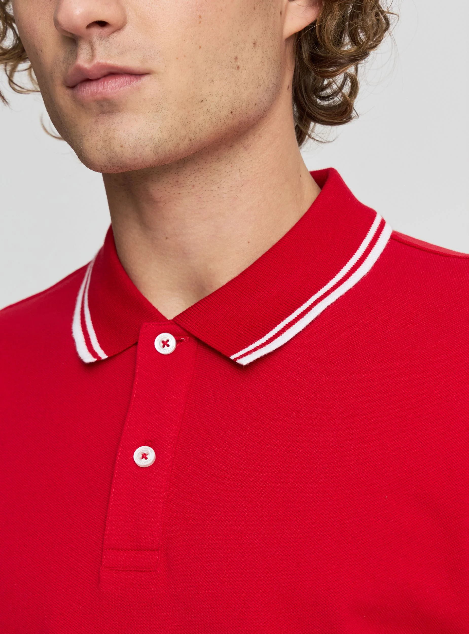 T-shirt polo con profili a contrasto - Image 4