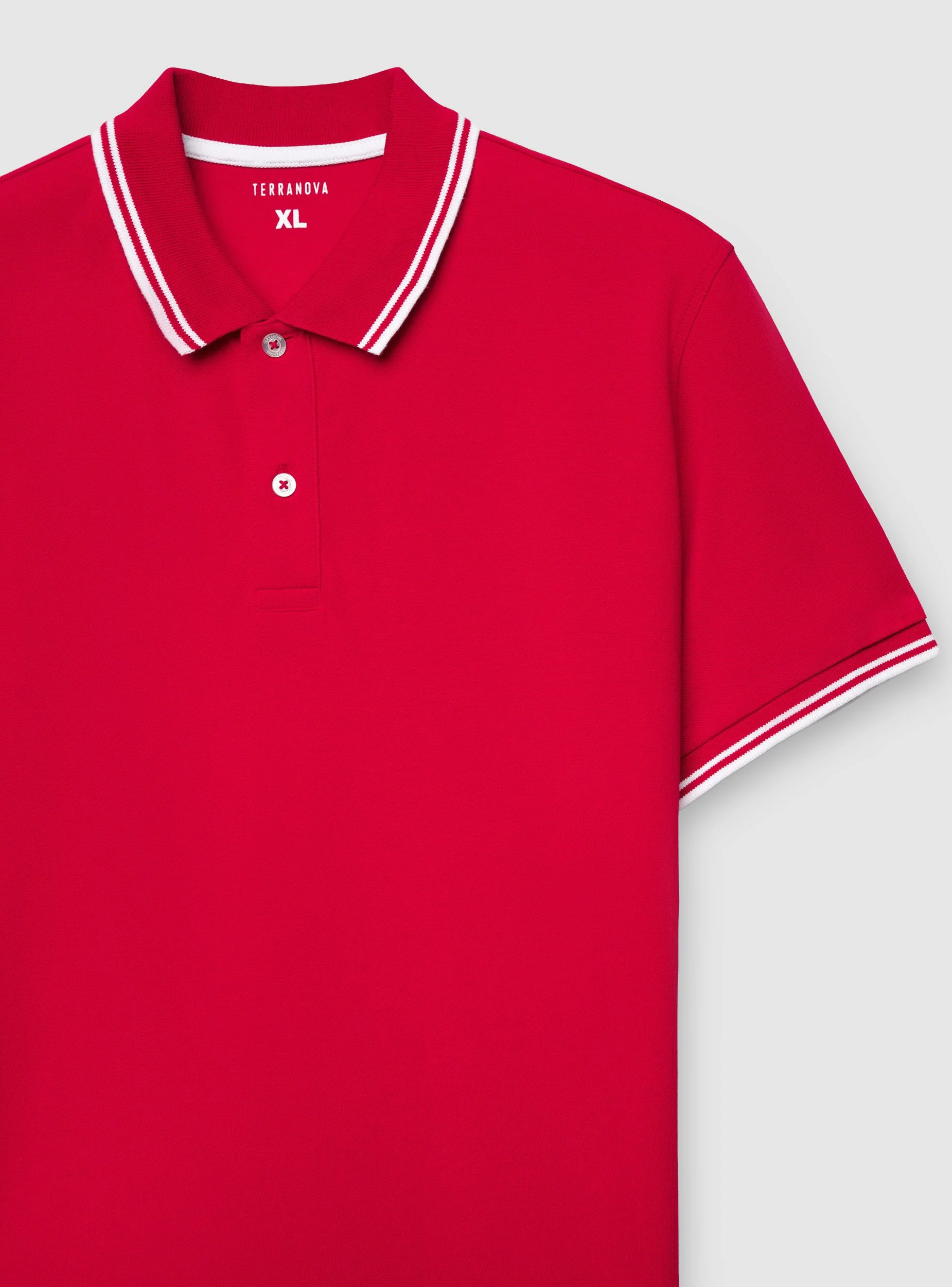 T-shirt polo con profili a contrasto - Image 5