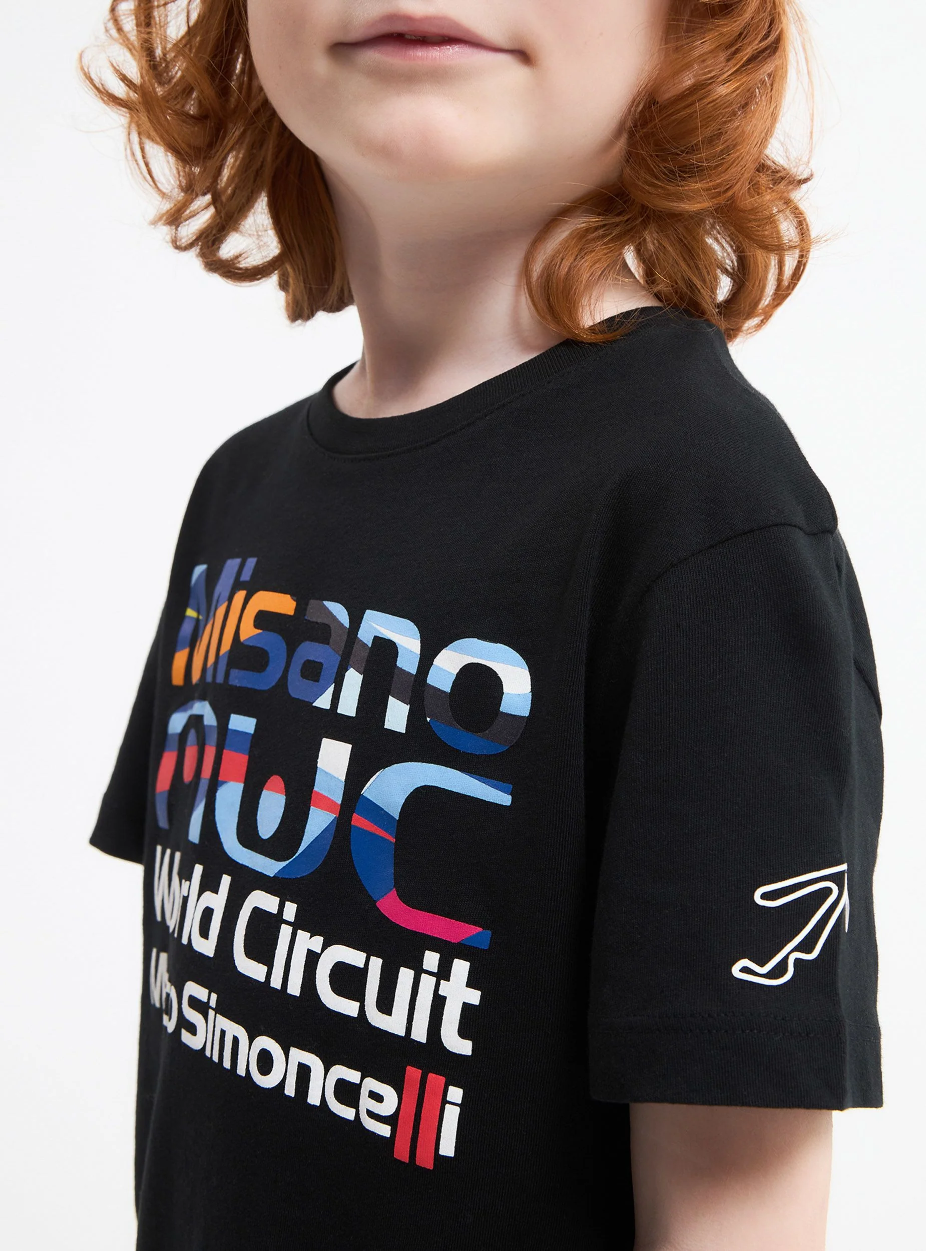 T-shirt polo con scritte e patch MWC - Image 4