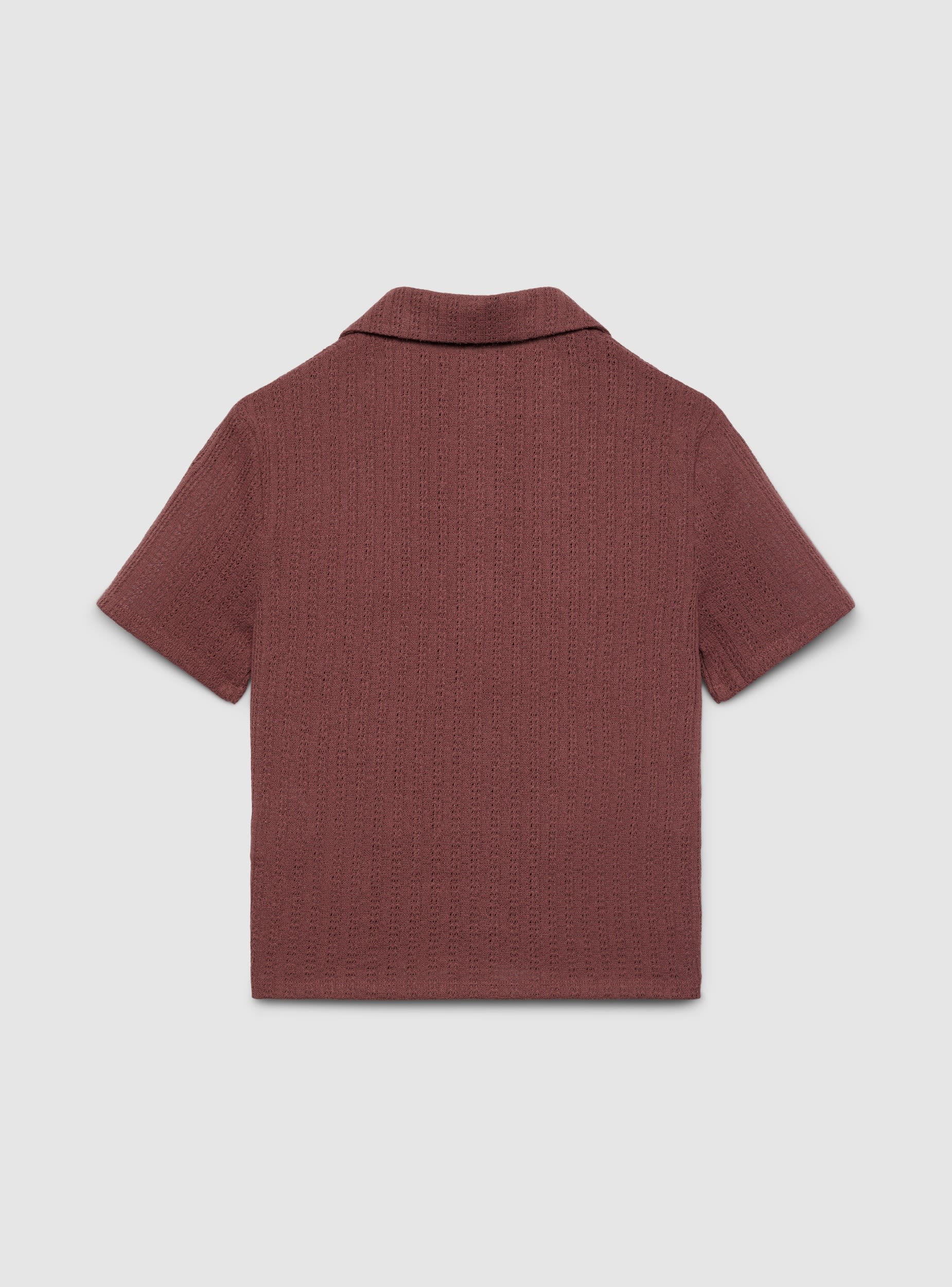 T-shirt polo effetto crochet - Image 6