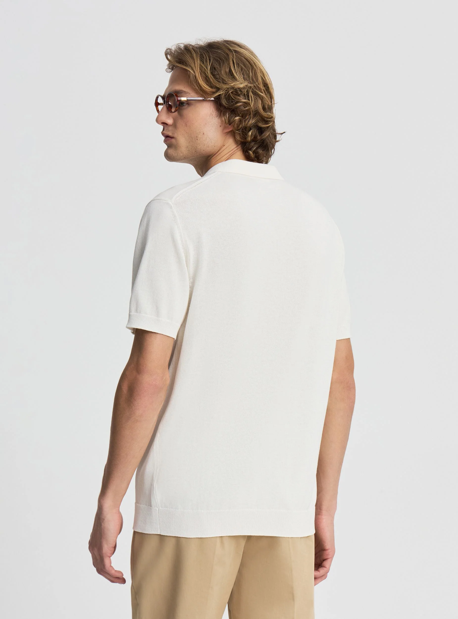 T-shirt polo in maglia - Image 3