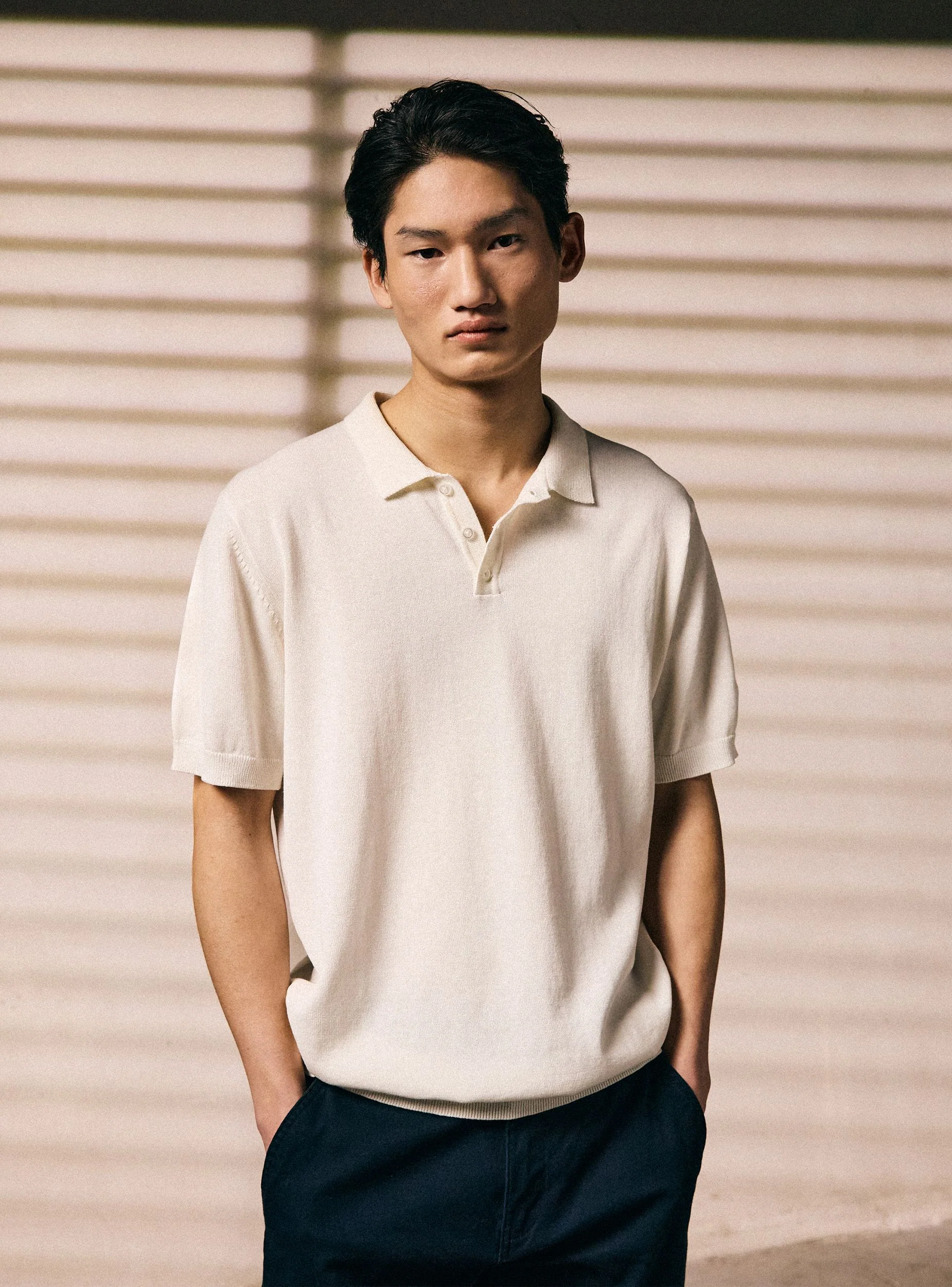 T-shirt polo in maglia - Image 8