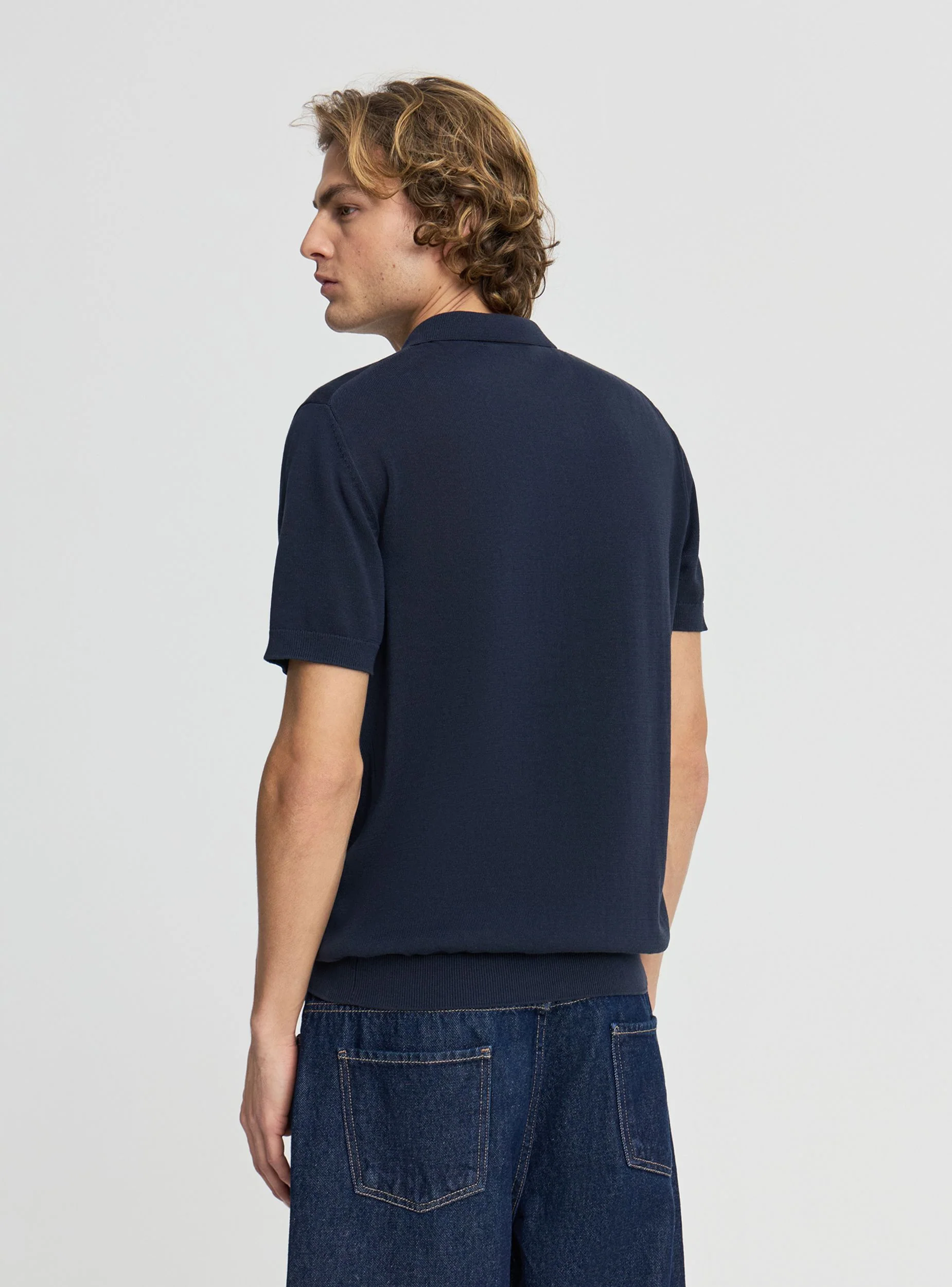 T-shirt polo in maglia - Image 3