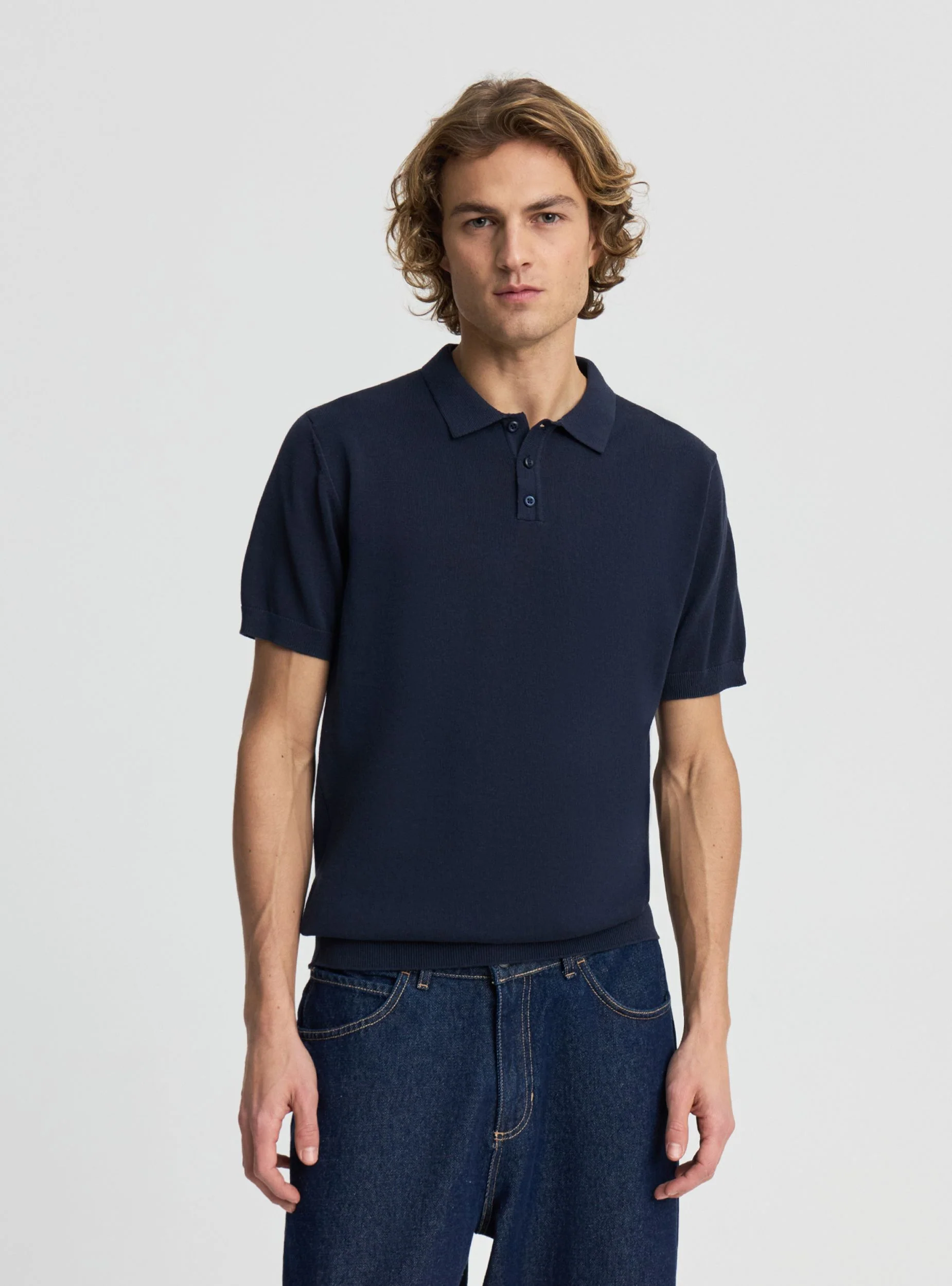 T-shirt polo in maglia - Image 4