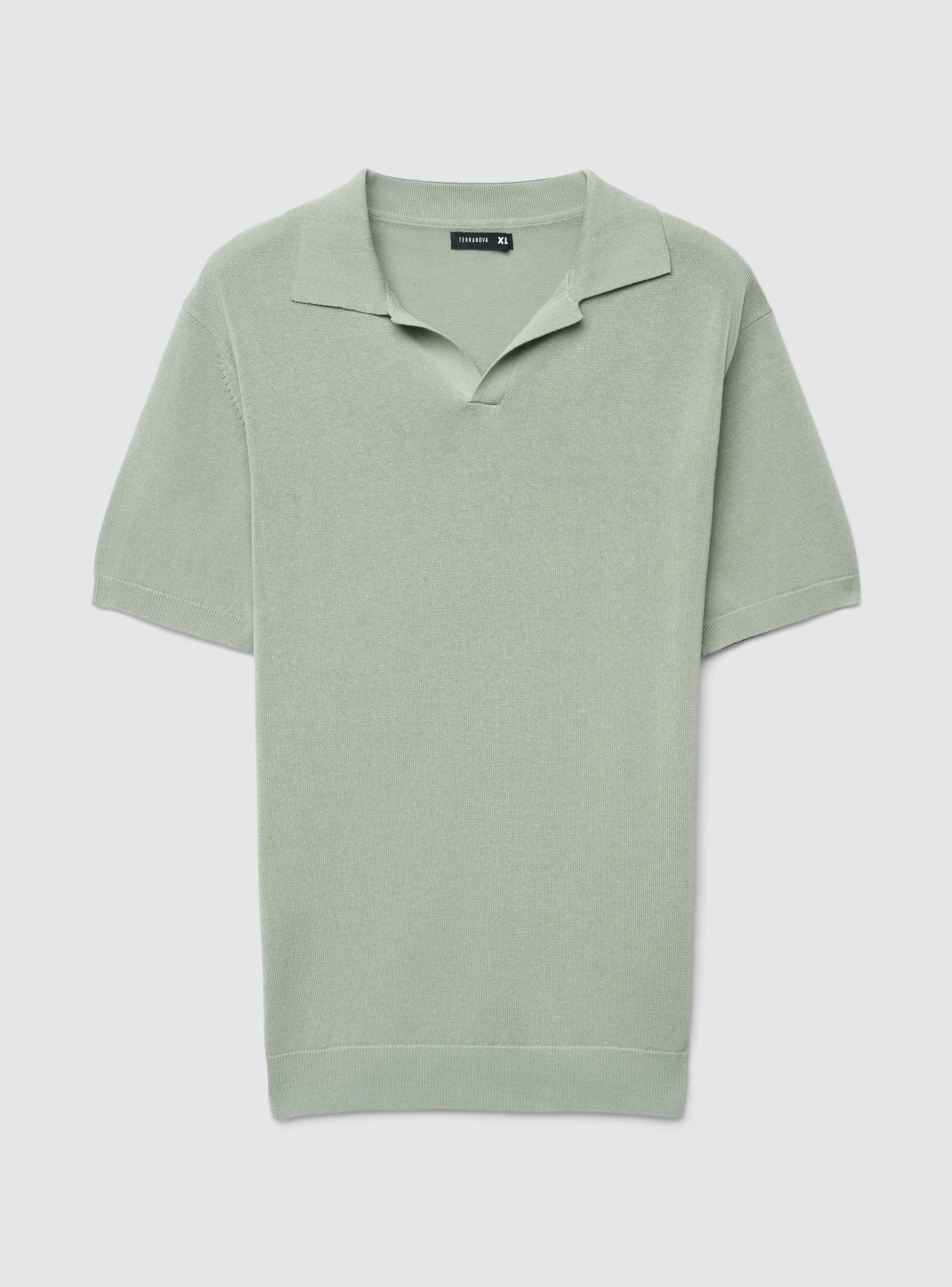T-shirt polo in maglia tinta unita - Image 7