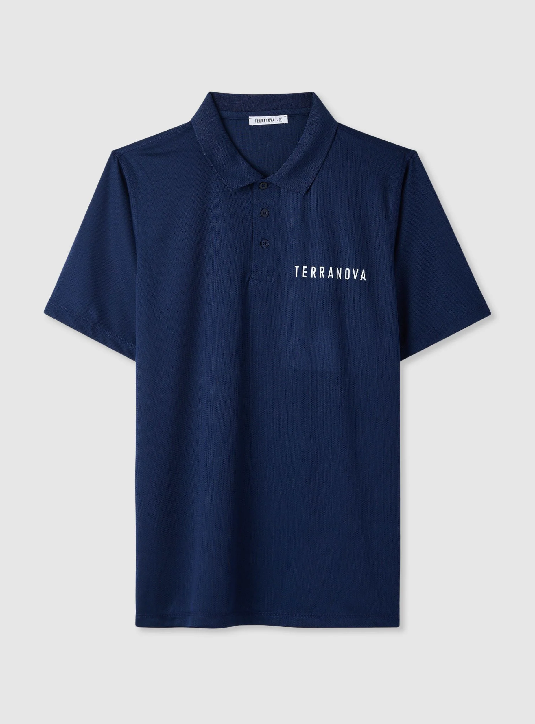 T-shirt polo sportiva con colletto e scritta - Image 6