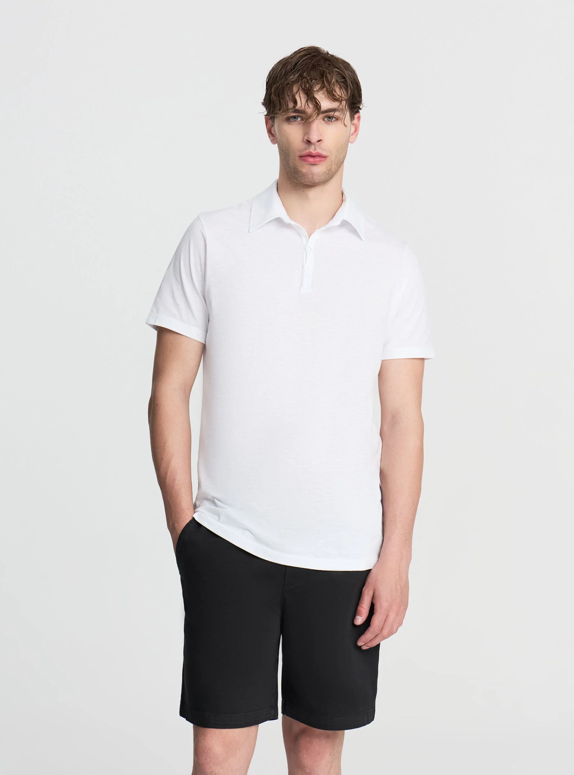 T-shirt polo tinta unita
