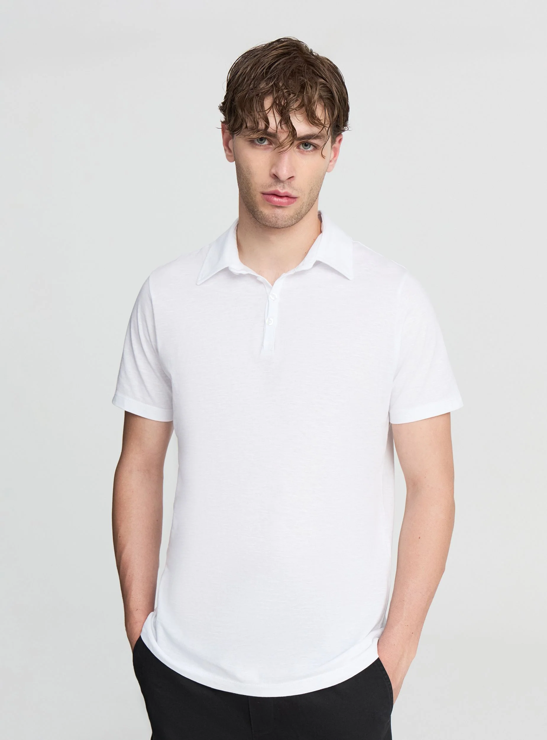 T-shirt polo tinta unita - Image 2