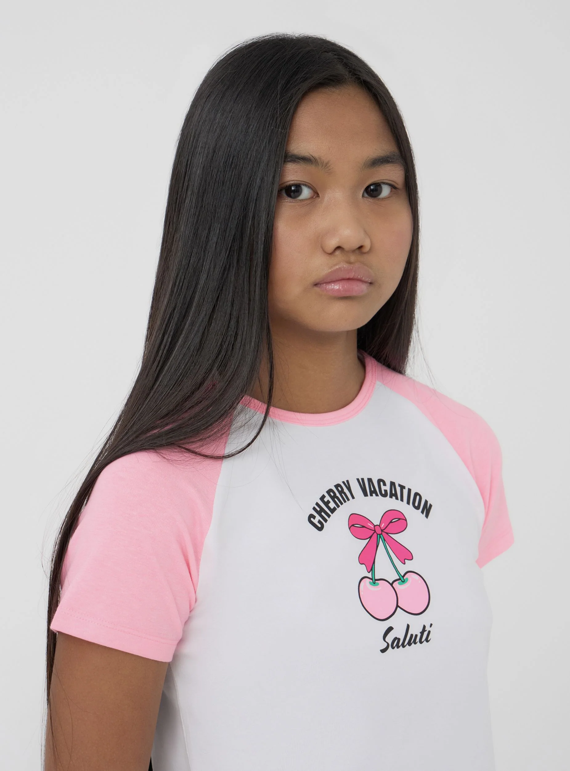T-shirt raglan con stampa - Image 8