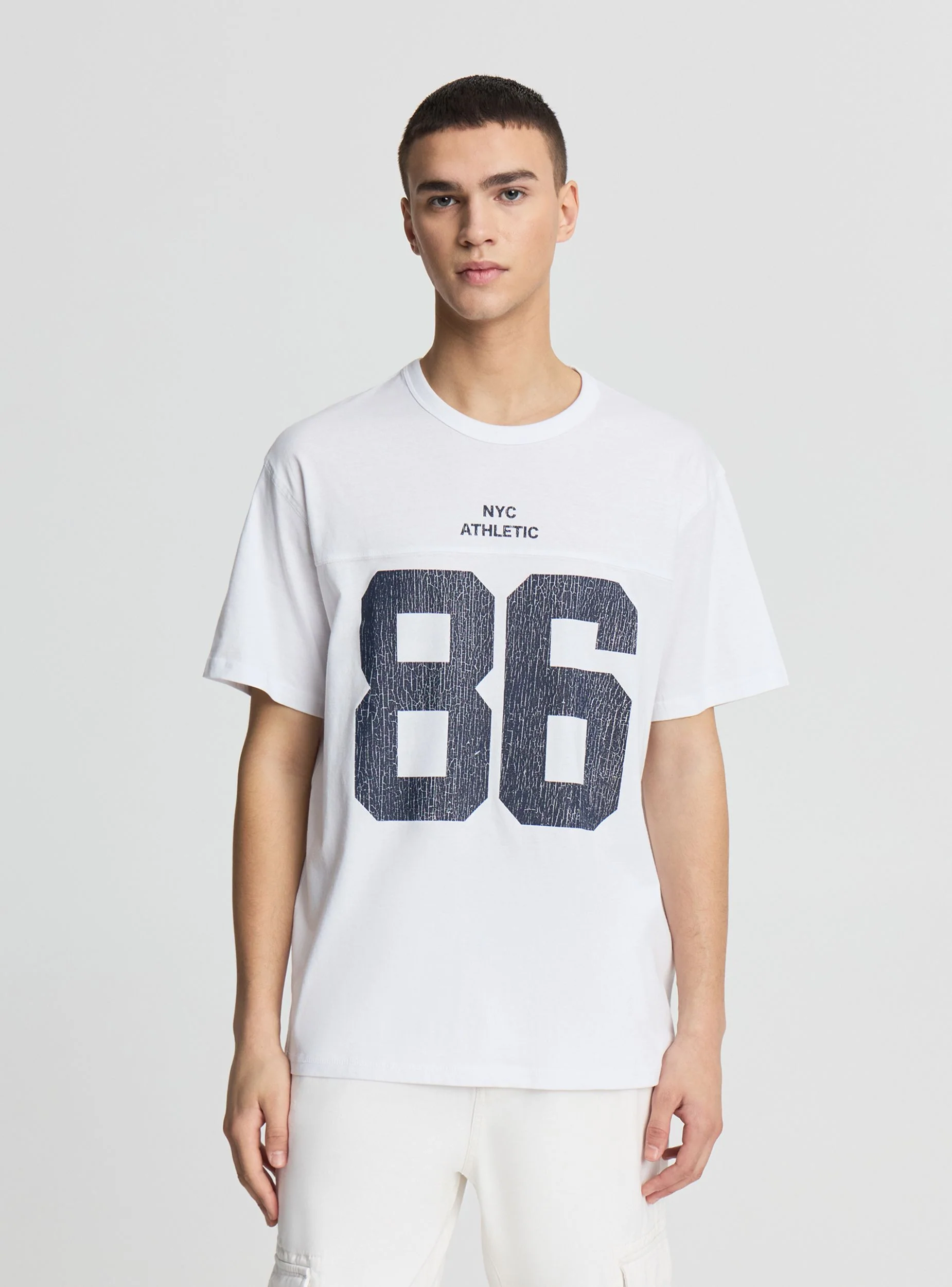 T-shirt relaxed con stampa 86 - Image 3