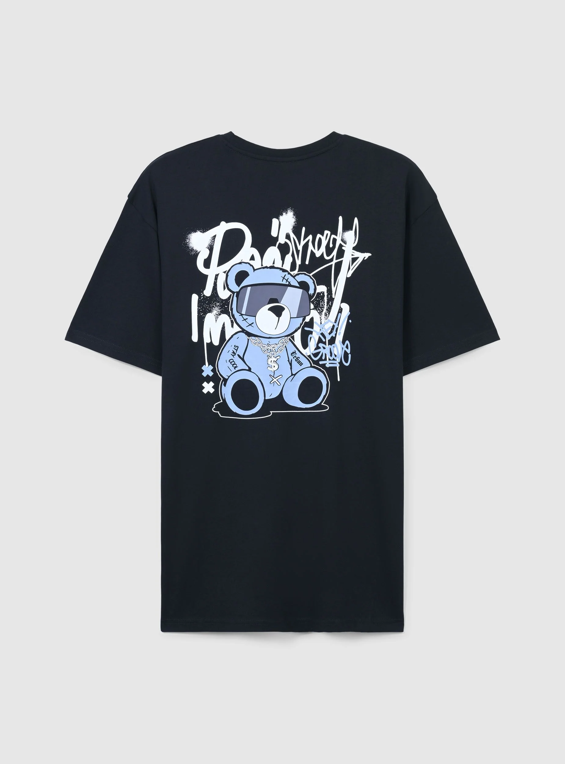 T-shirt relaxed con stampa orsetto fronte/retro - Image 4