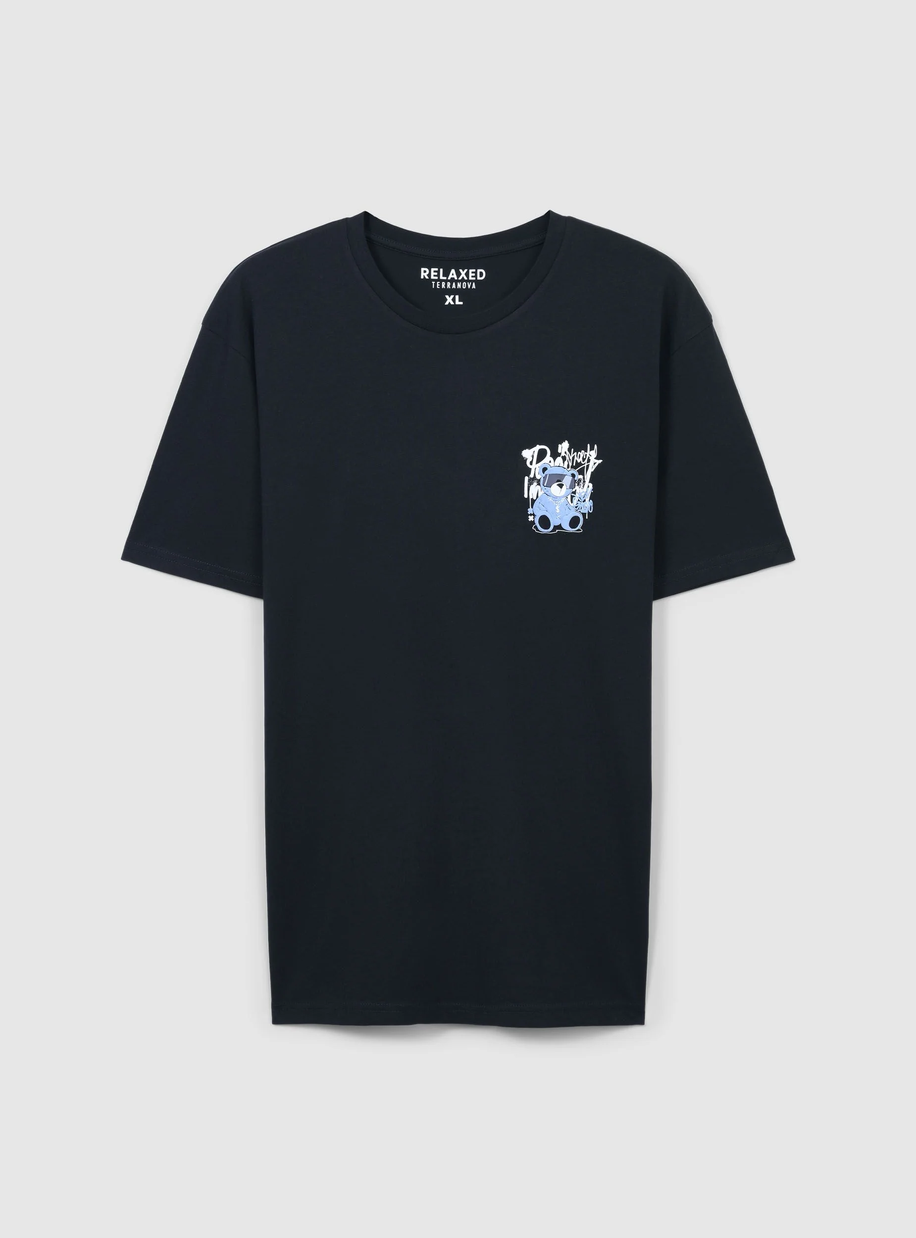 T-shirt relaxed con stampa orsetto fronte/retro - Image 5