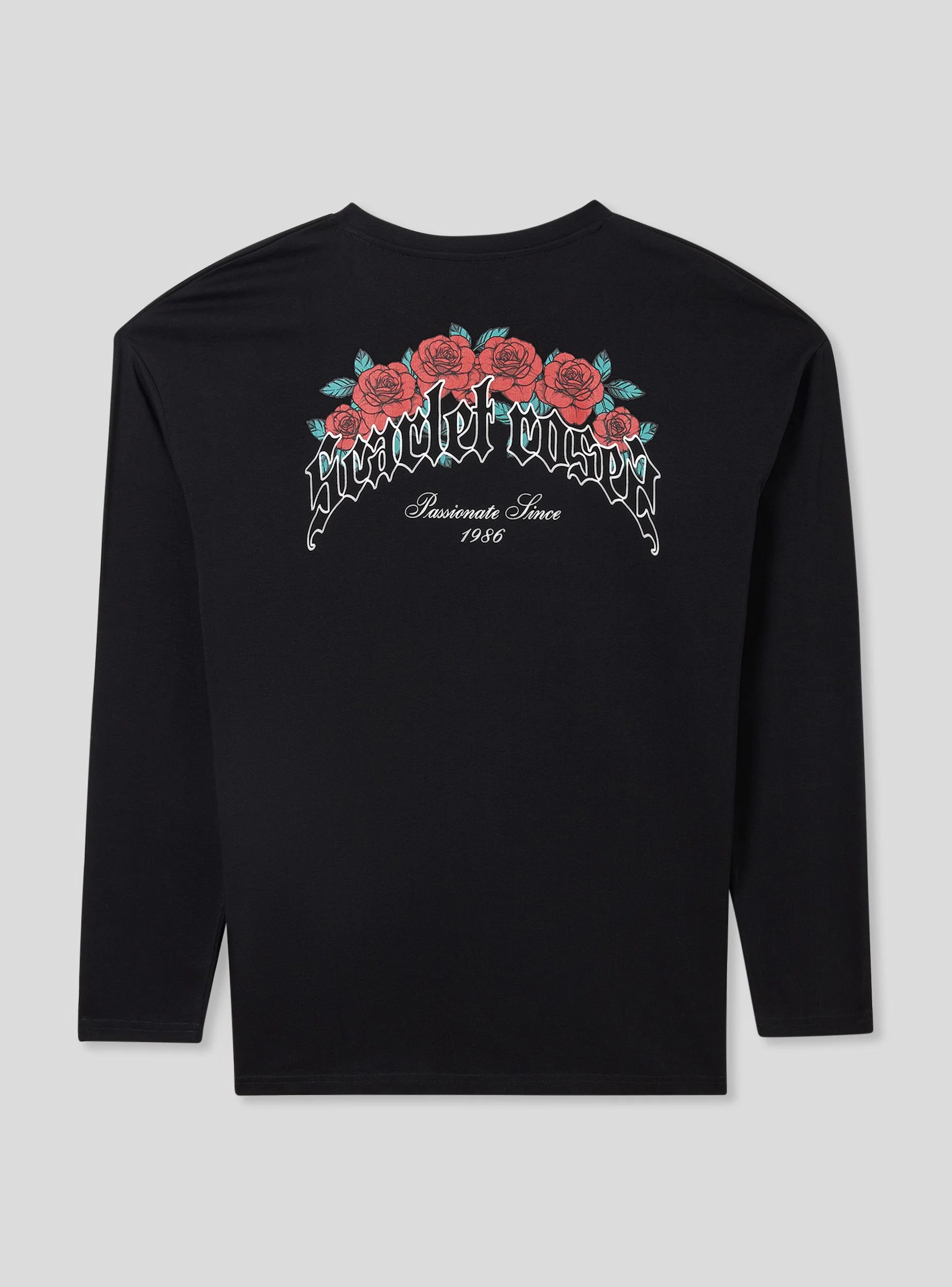 T-shirt relaxed con stampa rose fronte/retro - Image 5