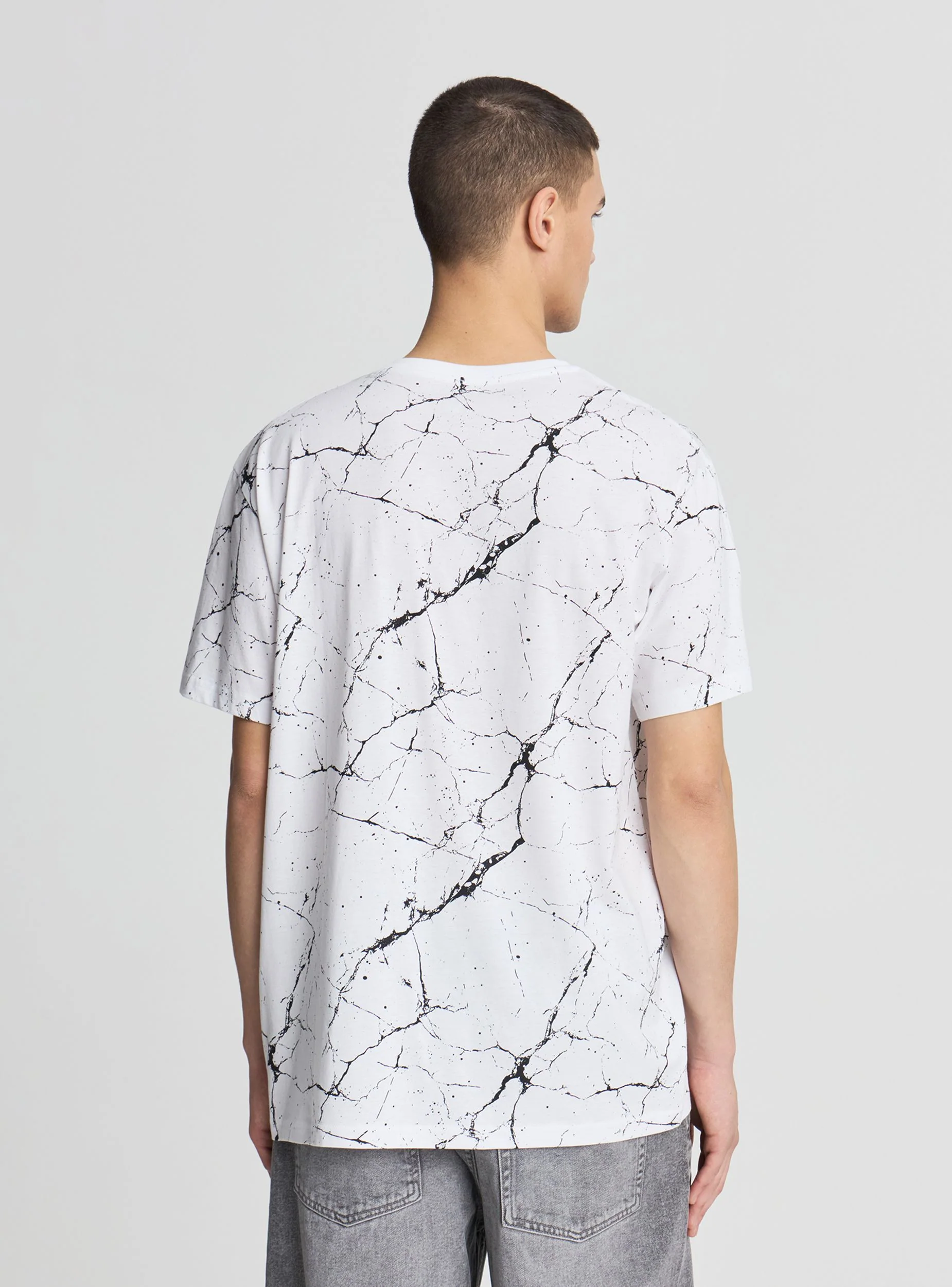 T-shirt relaxed fantasia marmo - Image 3