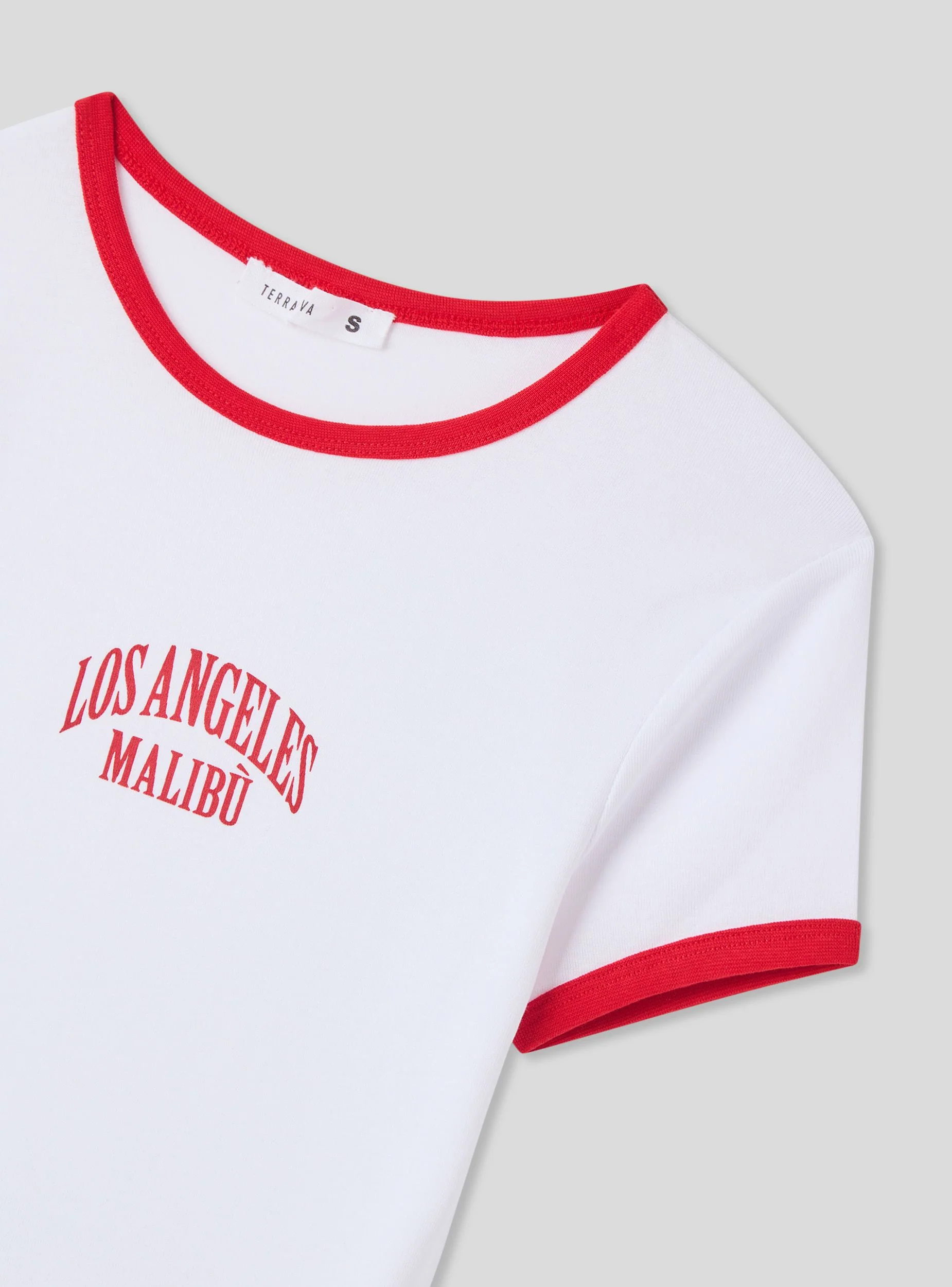 T-shirt ringer tee con stampa college - Image 6