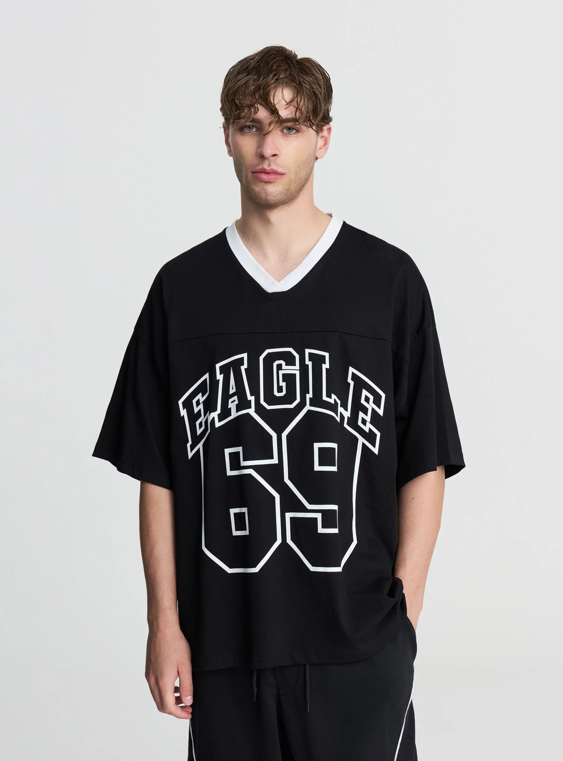 T-shirt scollo a v - Image 3