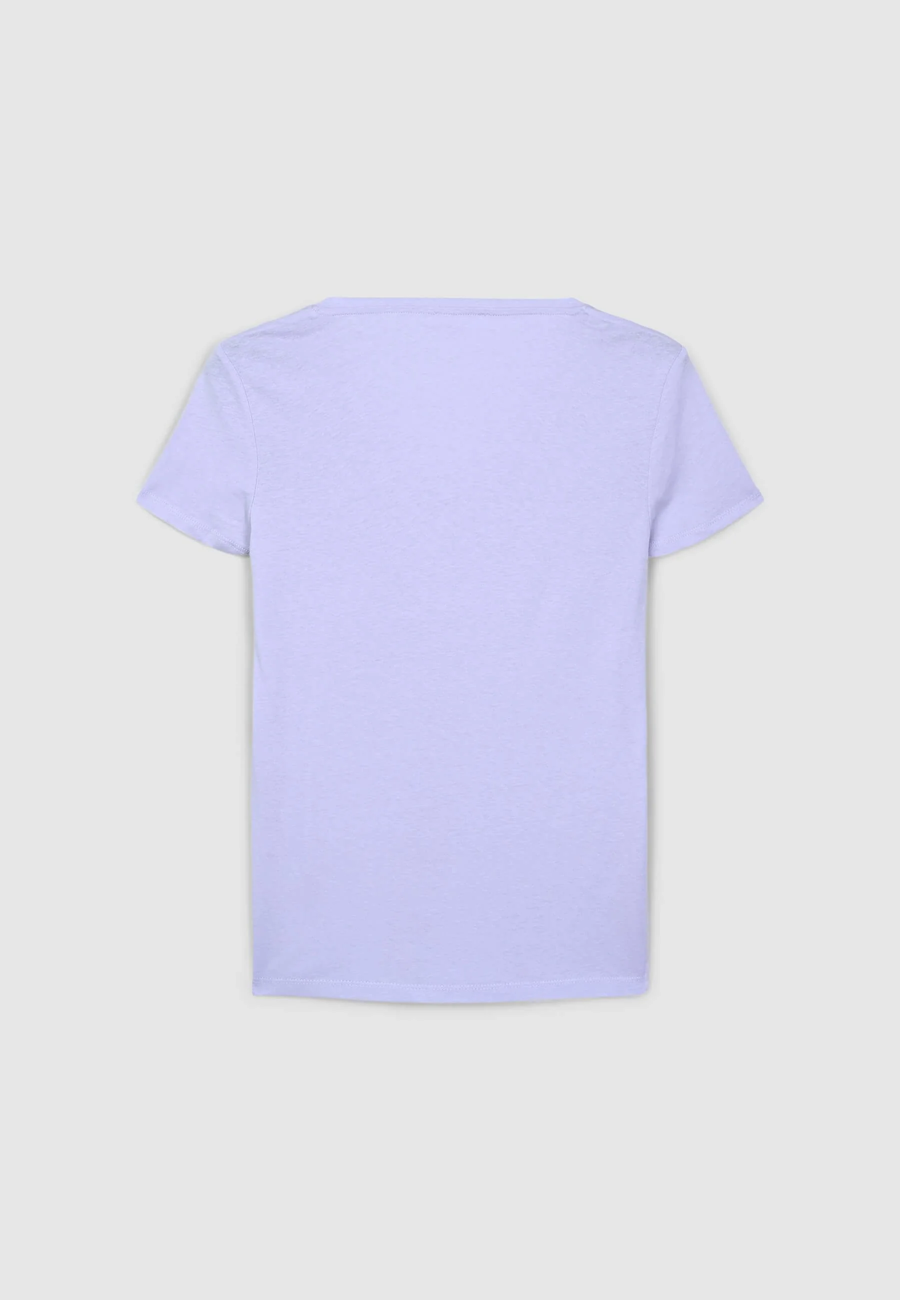 T-shirt scollo a v tinta unita - Image 5