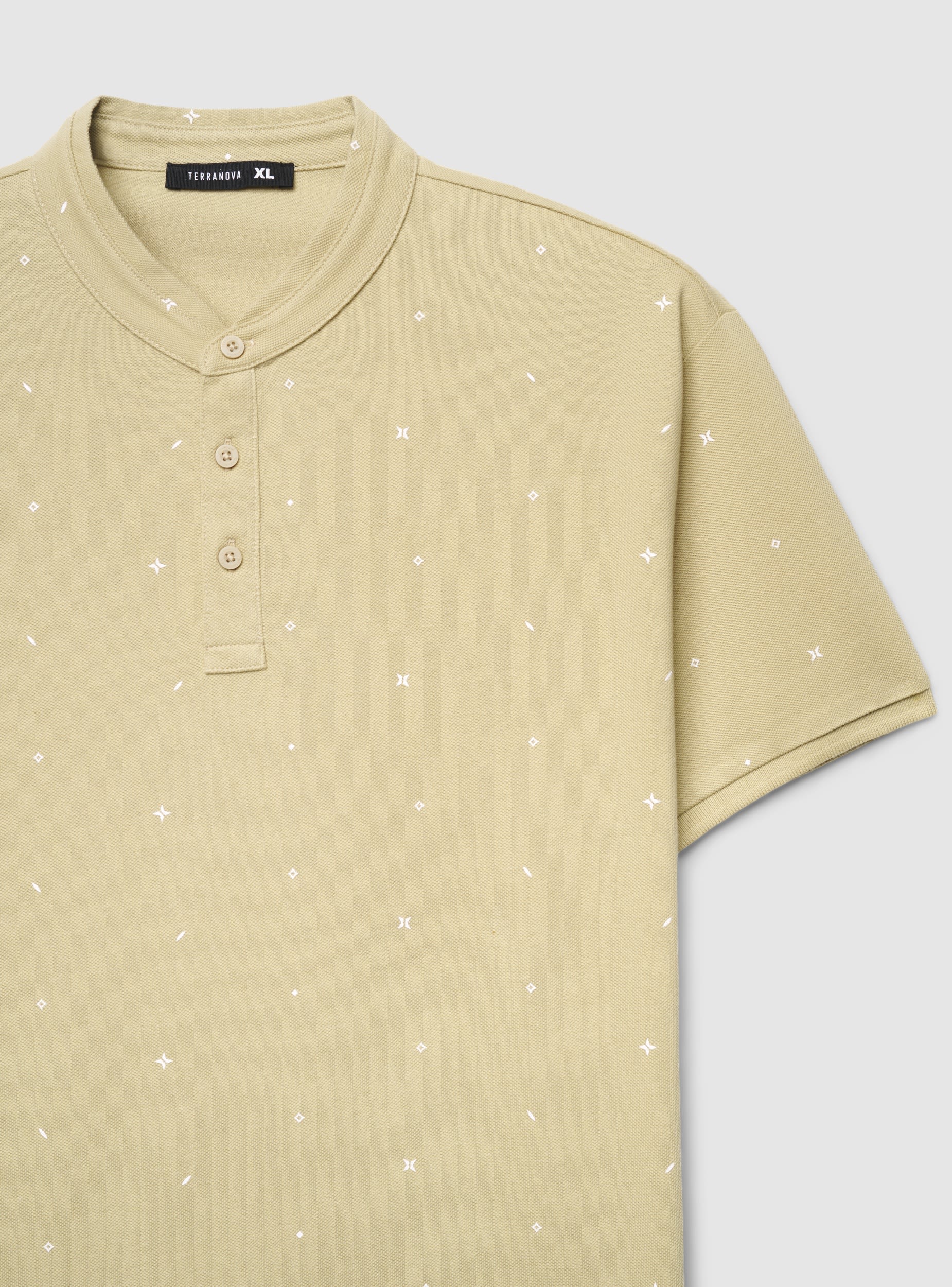 T-shirt serafino con microfantasia - Image 5