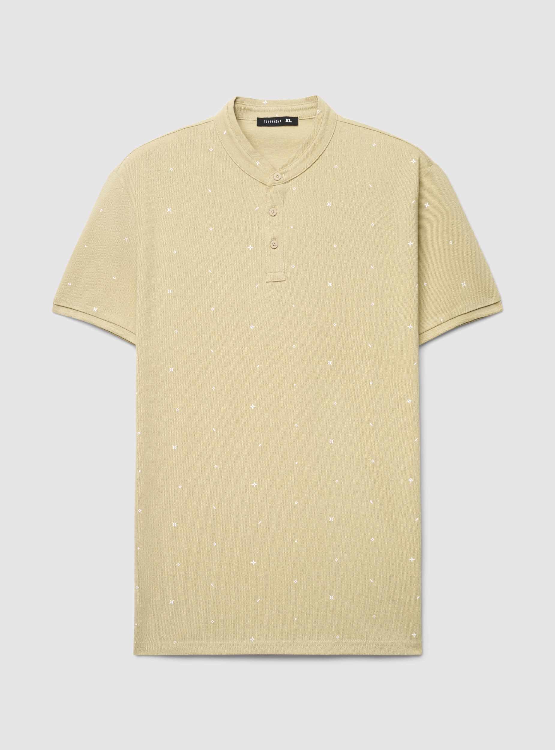 T-shirt serafino con microfantasia - Image 6