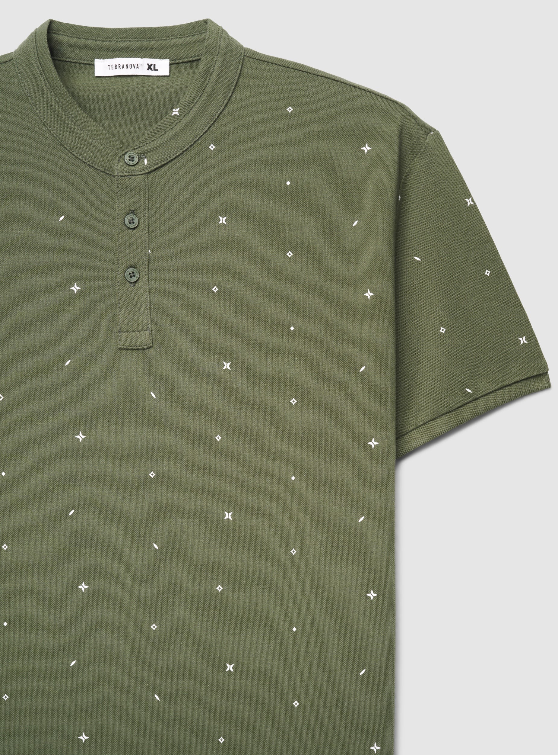 T-shirt serafino con microfantasia - Image 6
