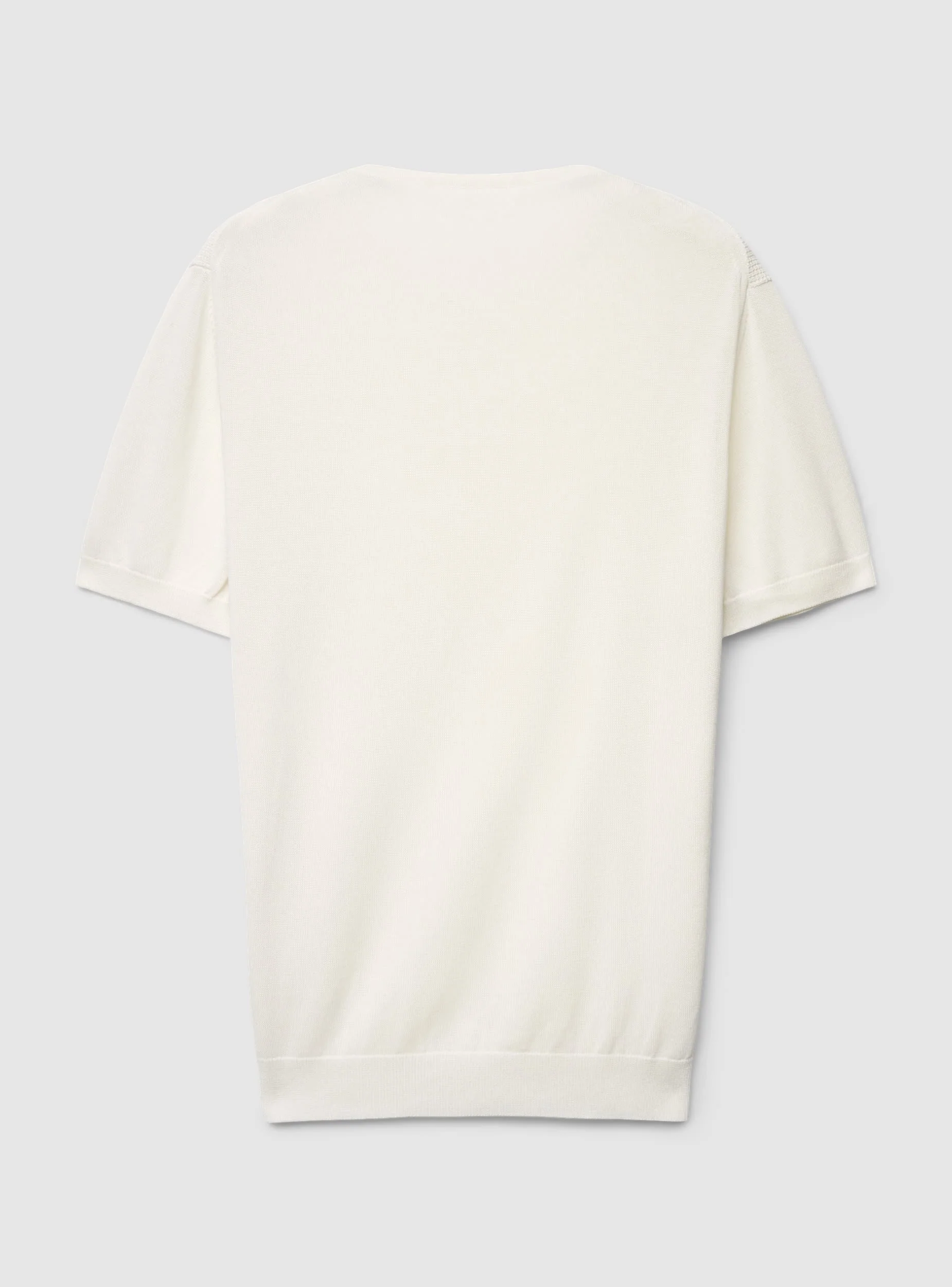 T-shirt serafino in maglia lavorata - Image 5