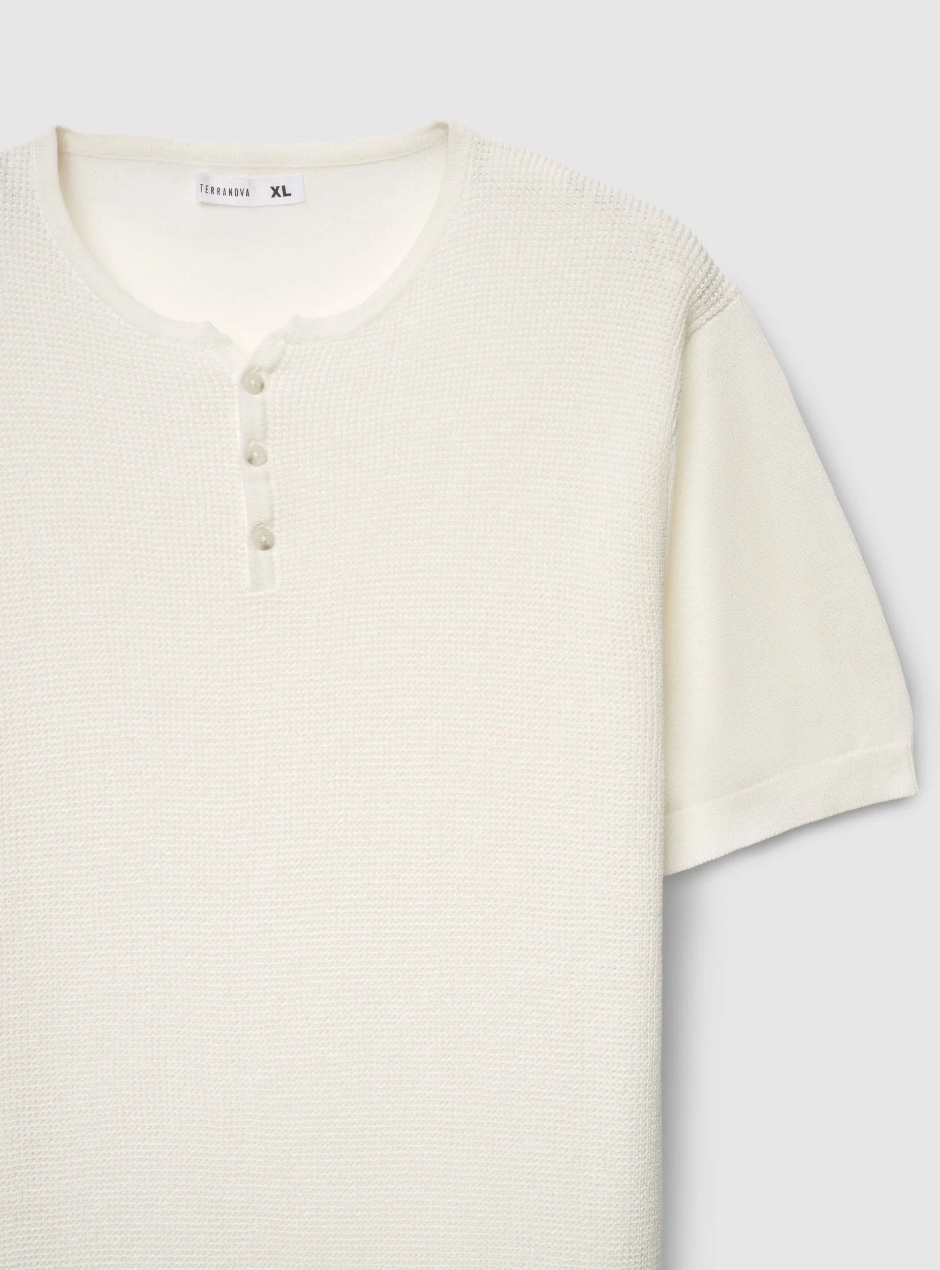 T-shirt serafino in maglia lavorata - Image 7