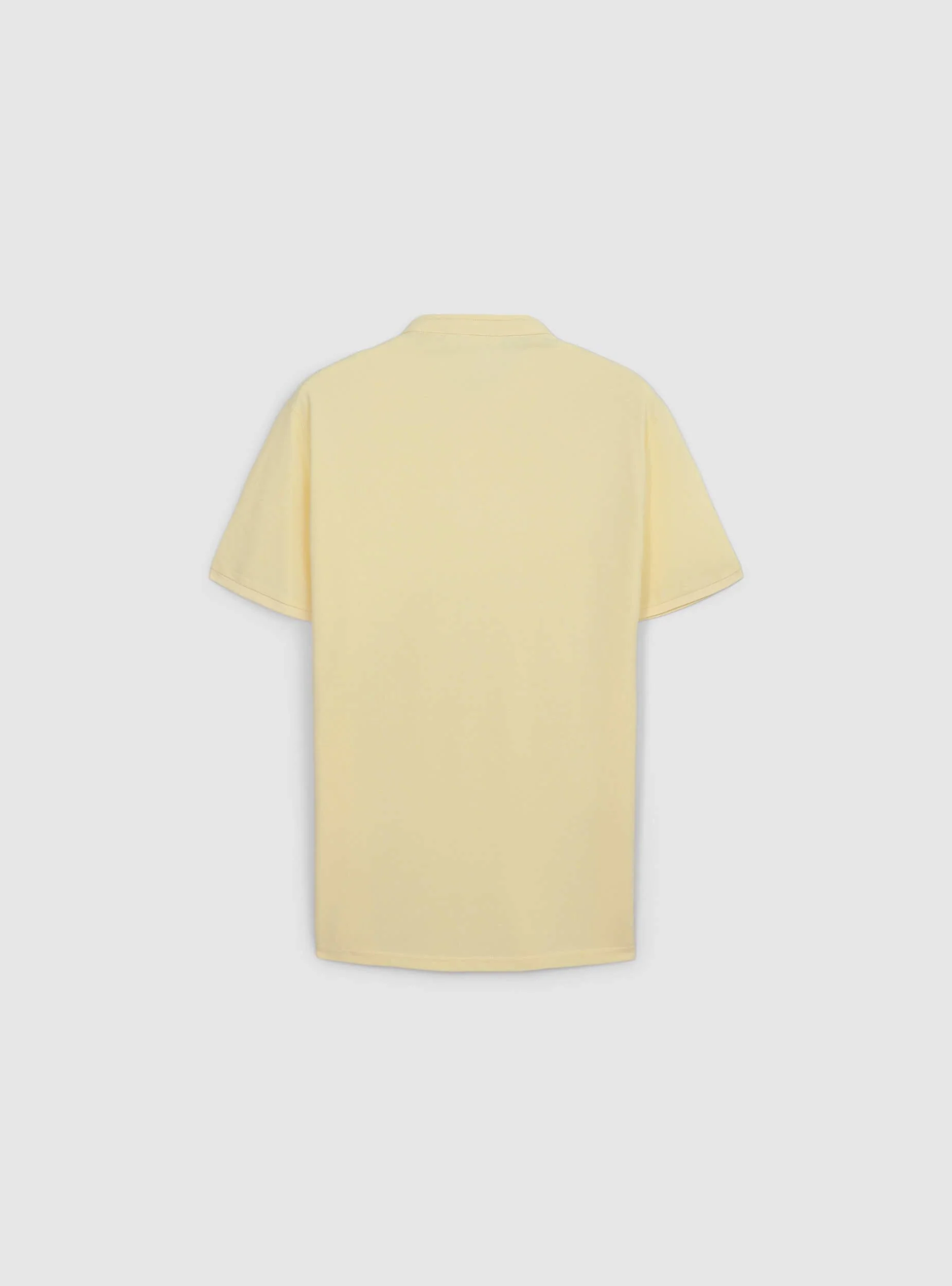 T-shirt serafino in piquet con collo coreana - Image 5