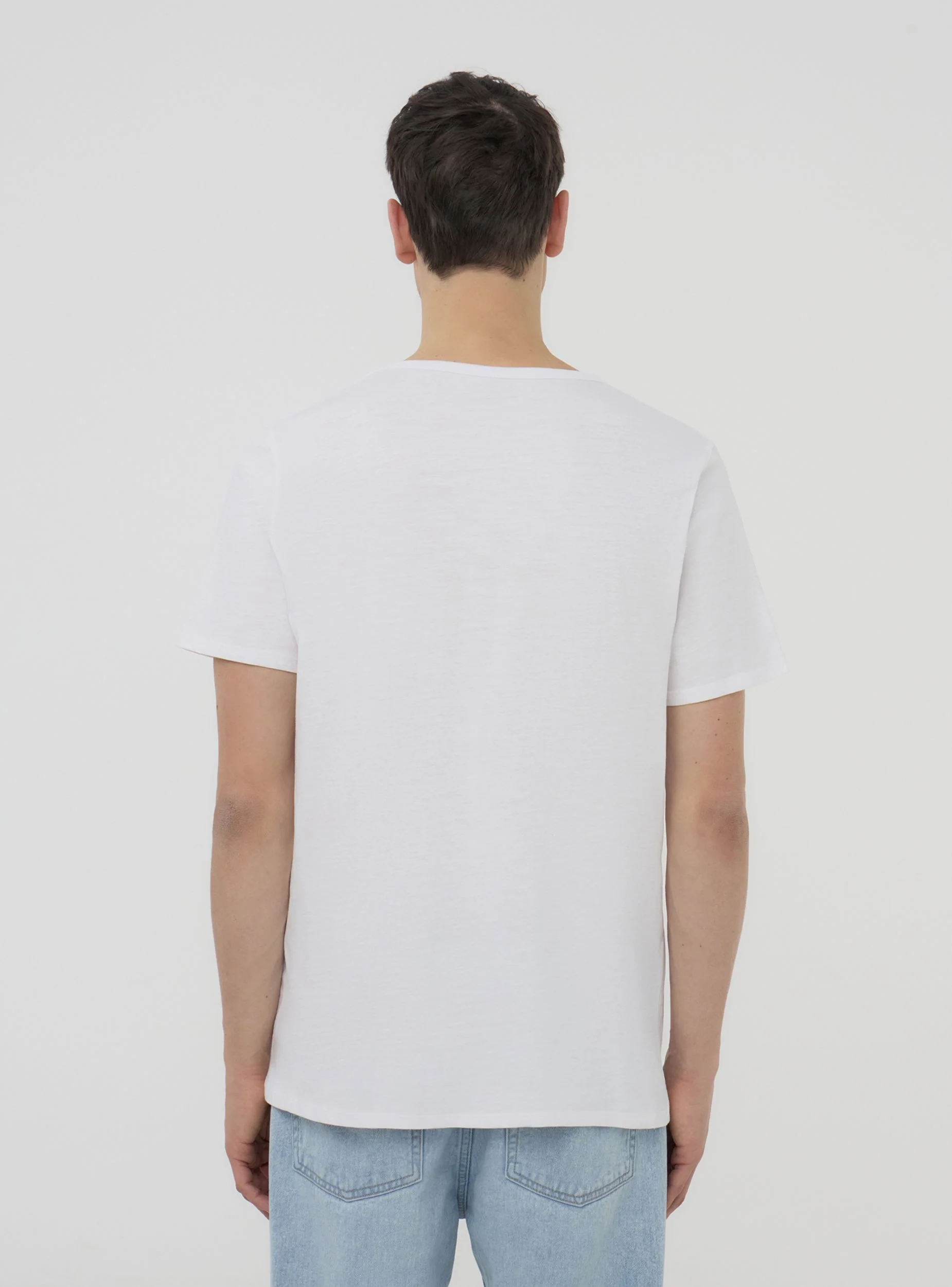 T-shirt serafino tessuto fiammato - Image 3