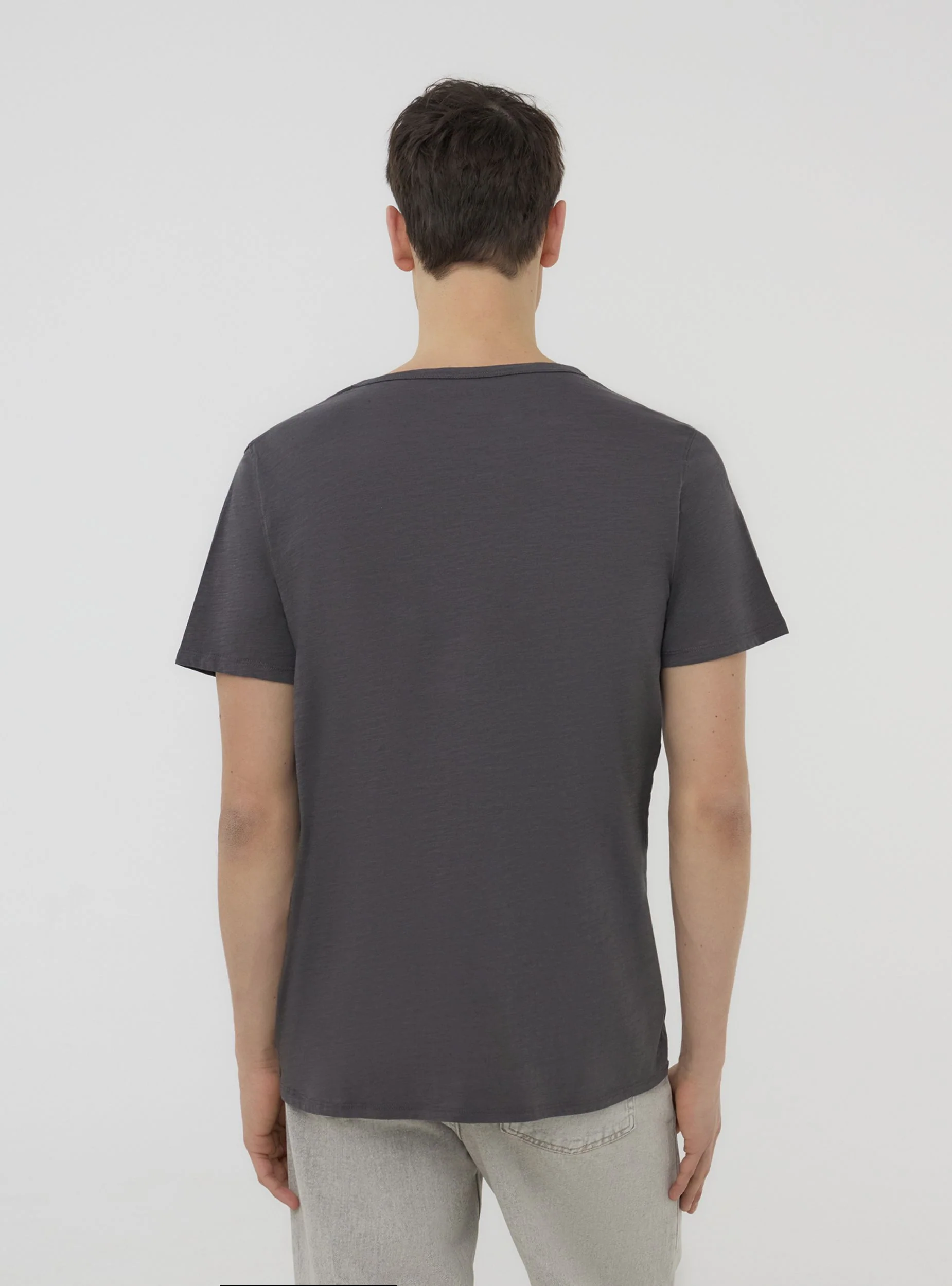 T-shirt serafino tessuto fiammato - Image 2