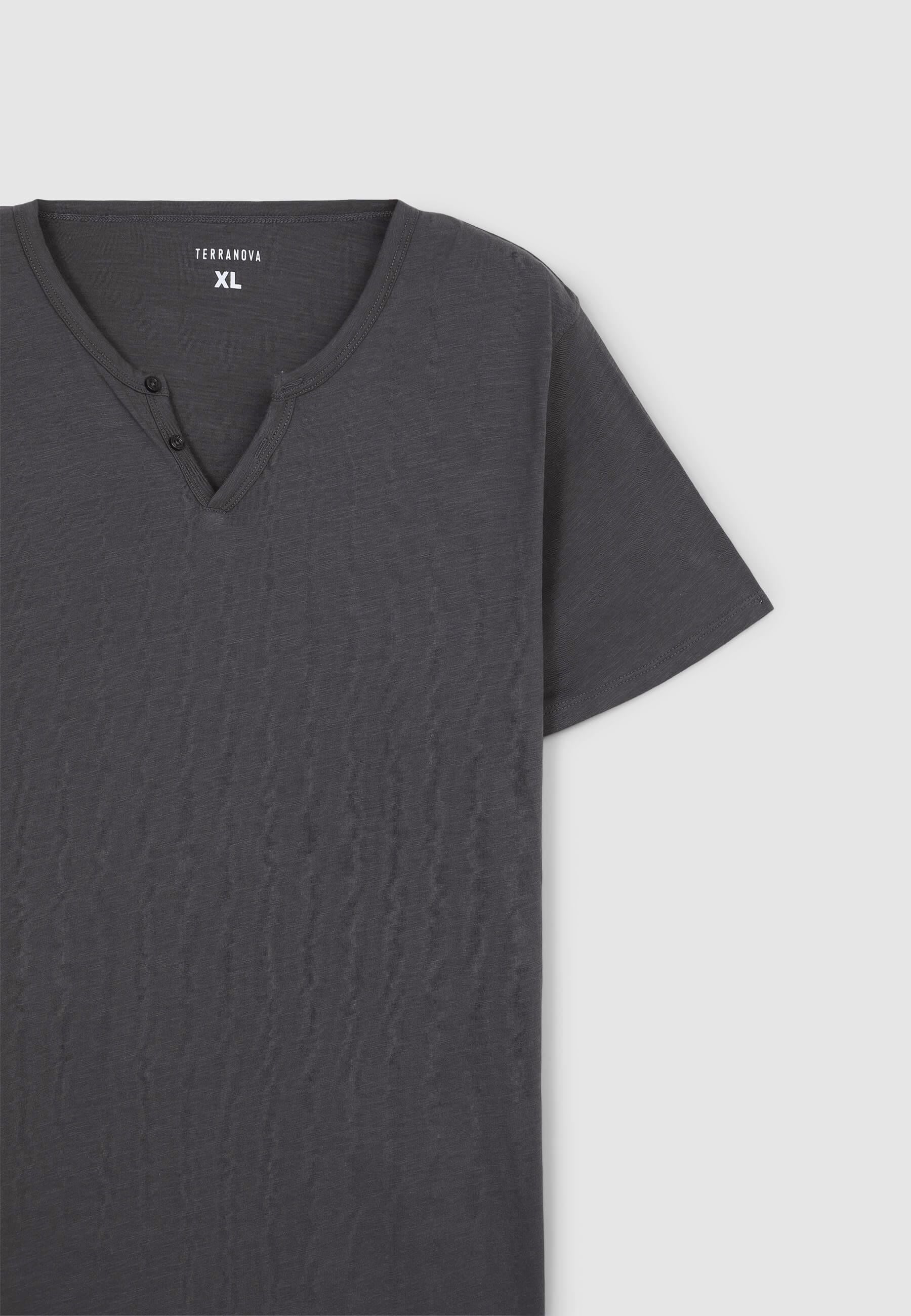 T-shirt serafino tessuto fiammato - Image 6