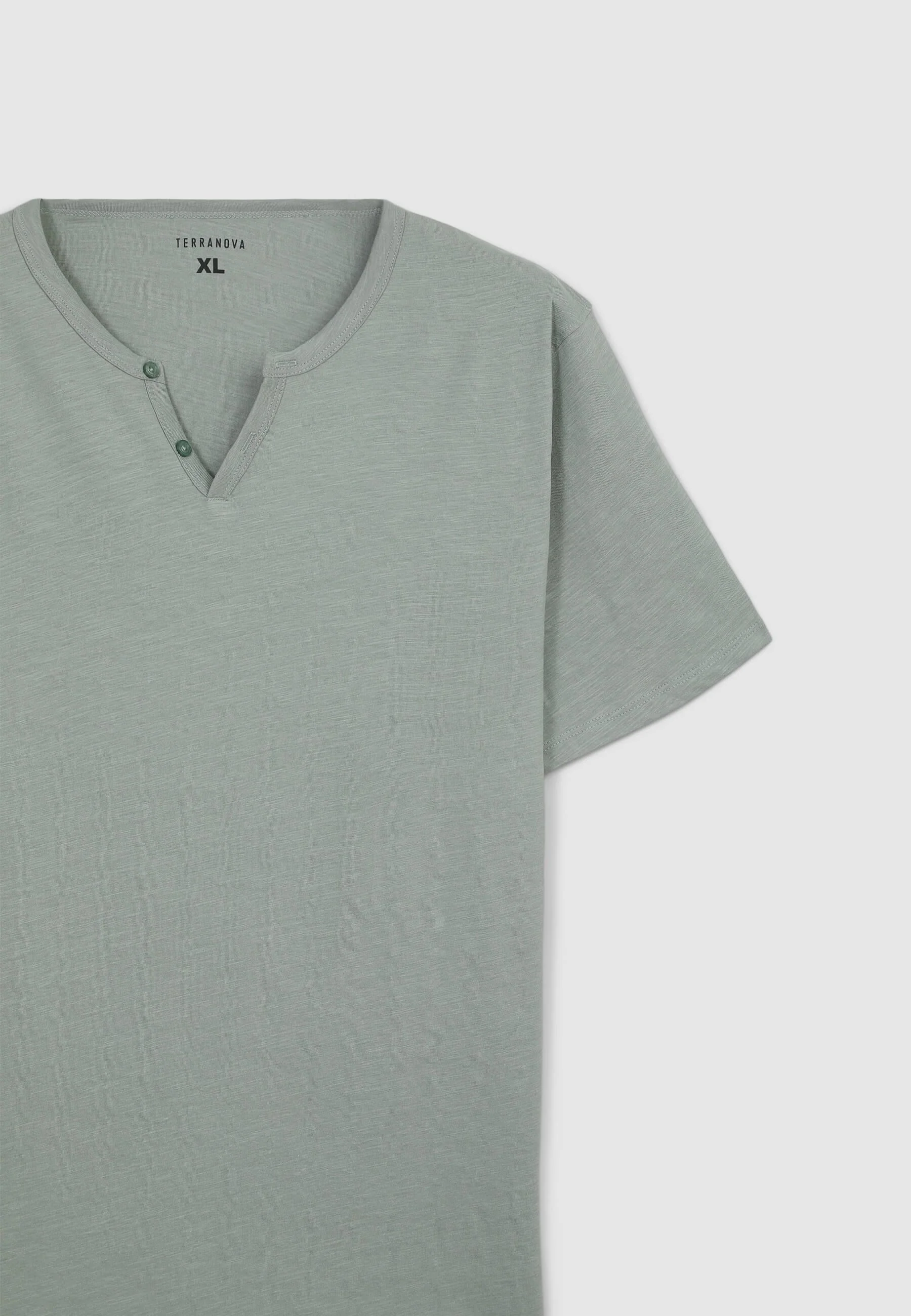 T-shirt serafino tessuto fiammato - Image 6