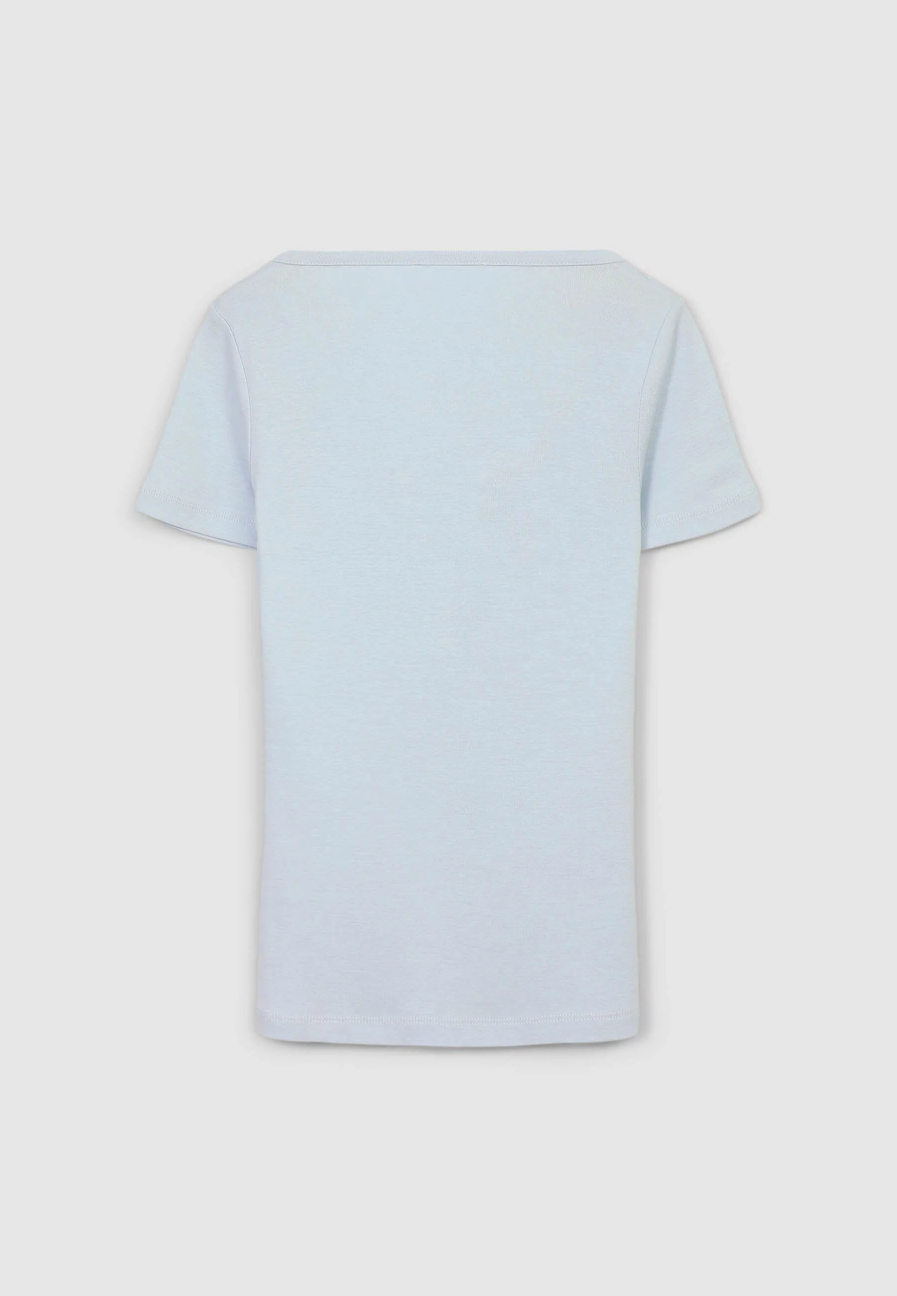 T-shirt serafino tinta unita - Image 5