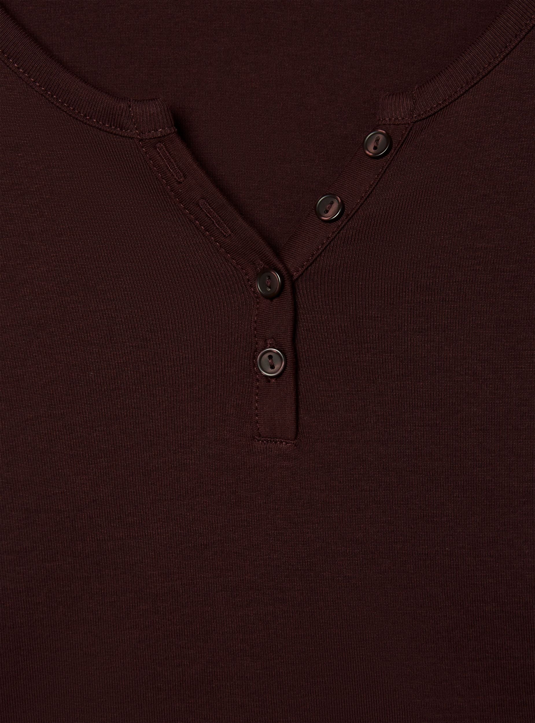 T-shirt serafino tinta unita - Image 5